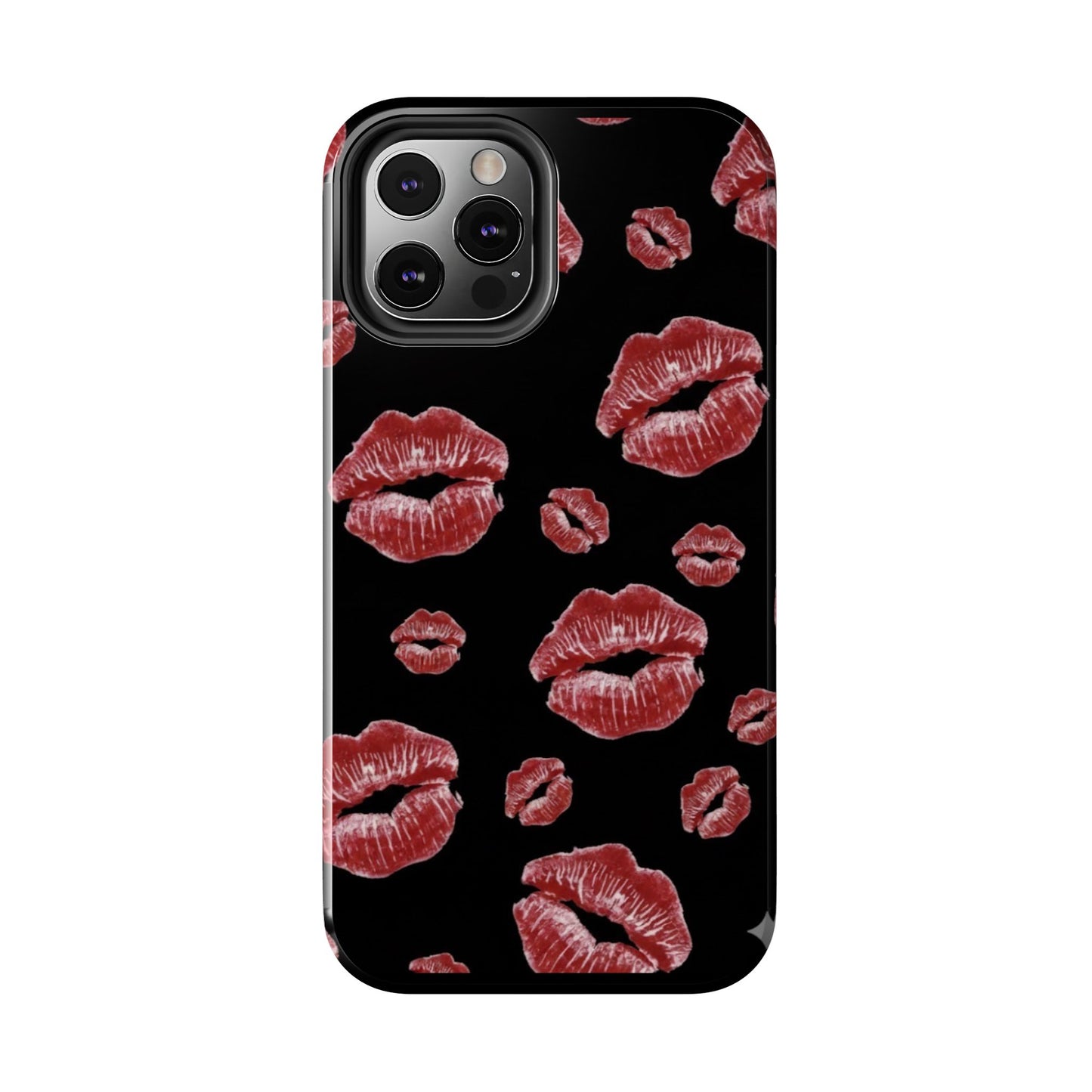 Kiss-Print Tough Phone Cases | Glamorous Protection, Unique Gift, Trendy Accessory, Valentine's Day, Stylish Gift for Her