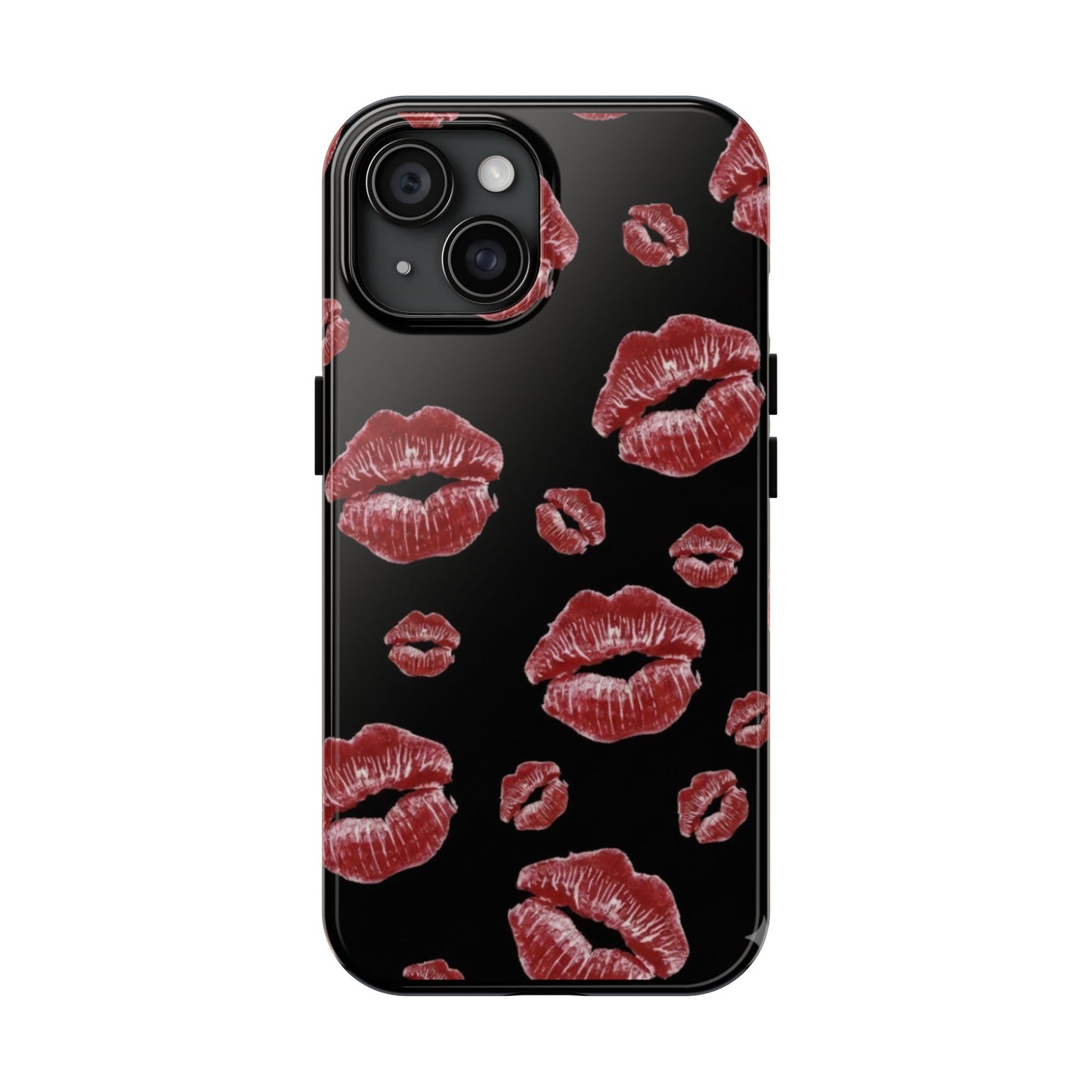 Kiss-Print Tough Phone Cases | Glamorous Protection, Unique Gift, Trendy Accessory, Valentine's Day, Stylish Gift for Her