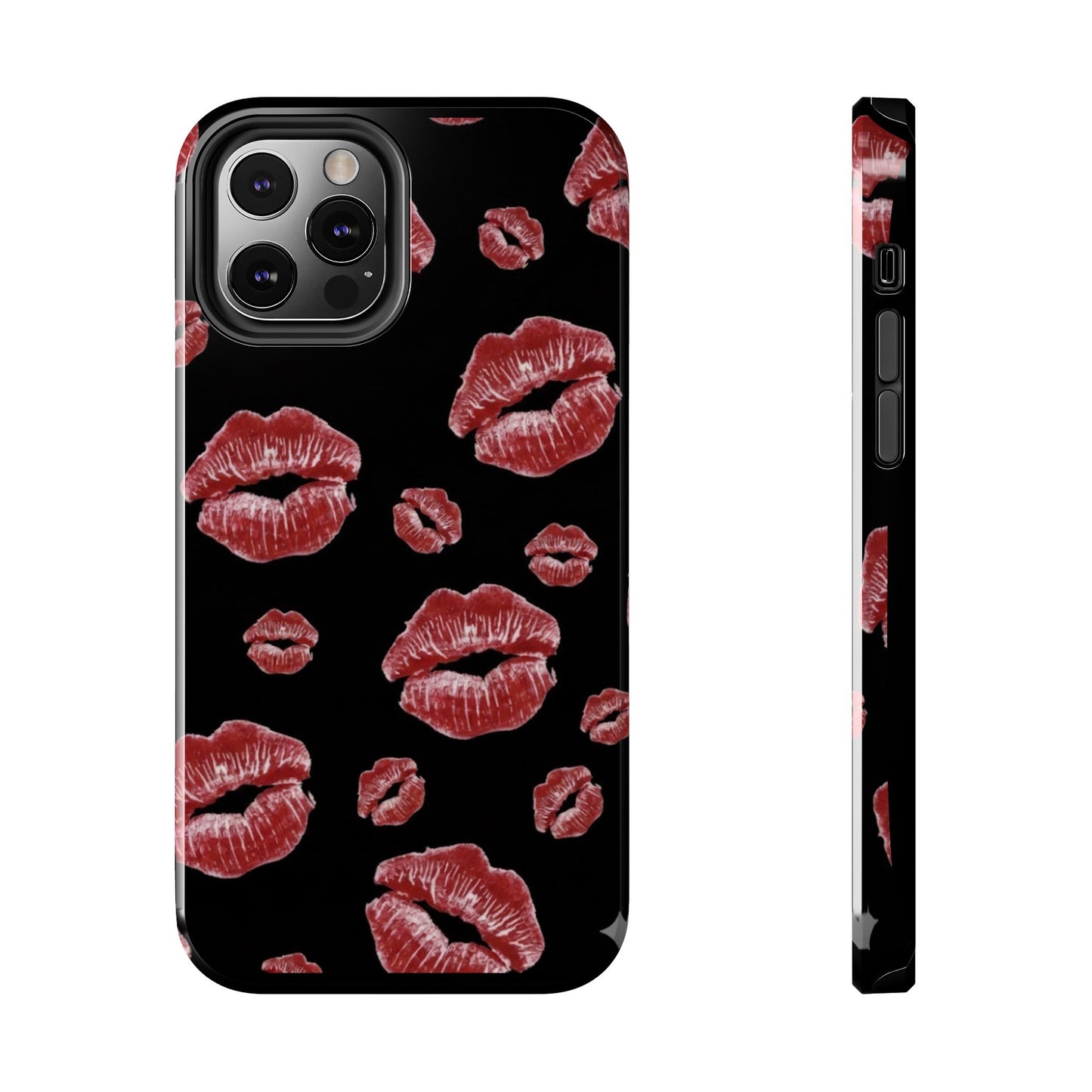 Kiss-Print Tough Phone Cases | Glamorous Protection, Unique Gift, Trendy Accessory, Valentine's Day, Stylish Gift for Her