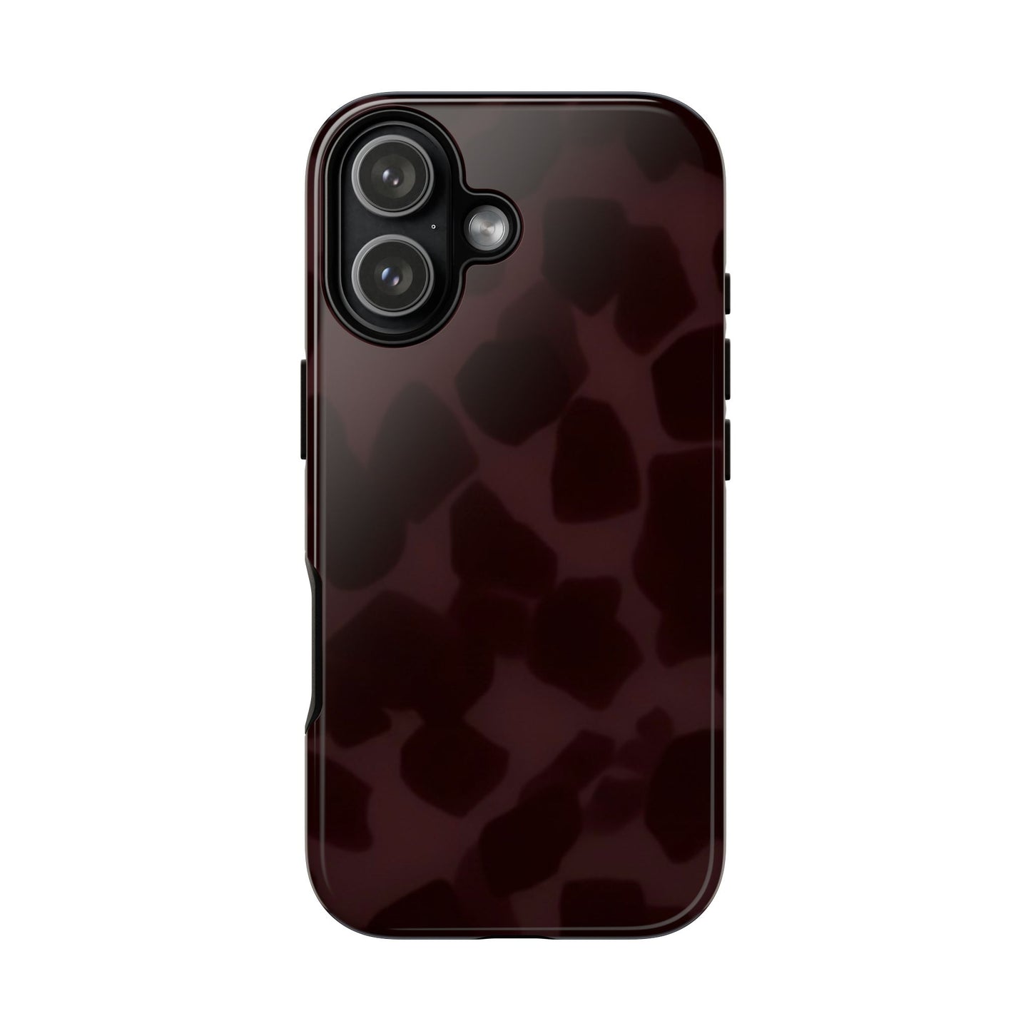 Maroon Jumbo Tortoise shell Stylish Phone Cases, Durable Phone Cover, Cheetah Print Case, Trendy Mobile Accessories, Unique Gift Ideas