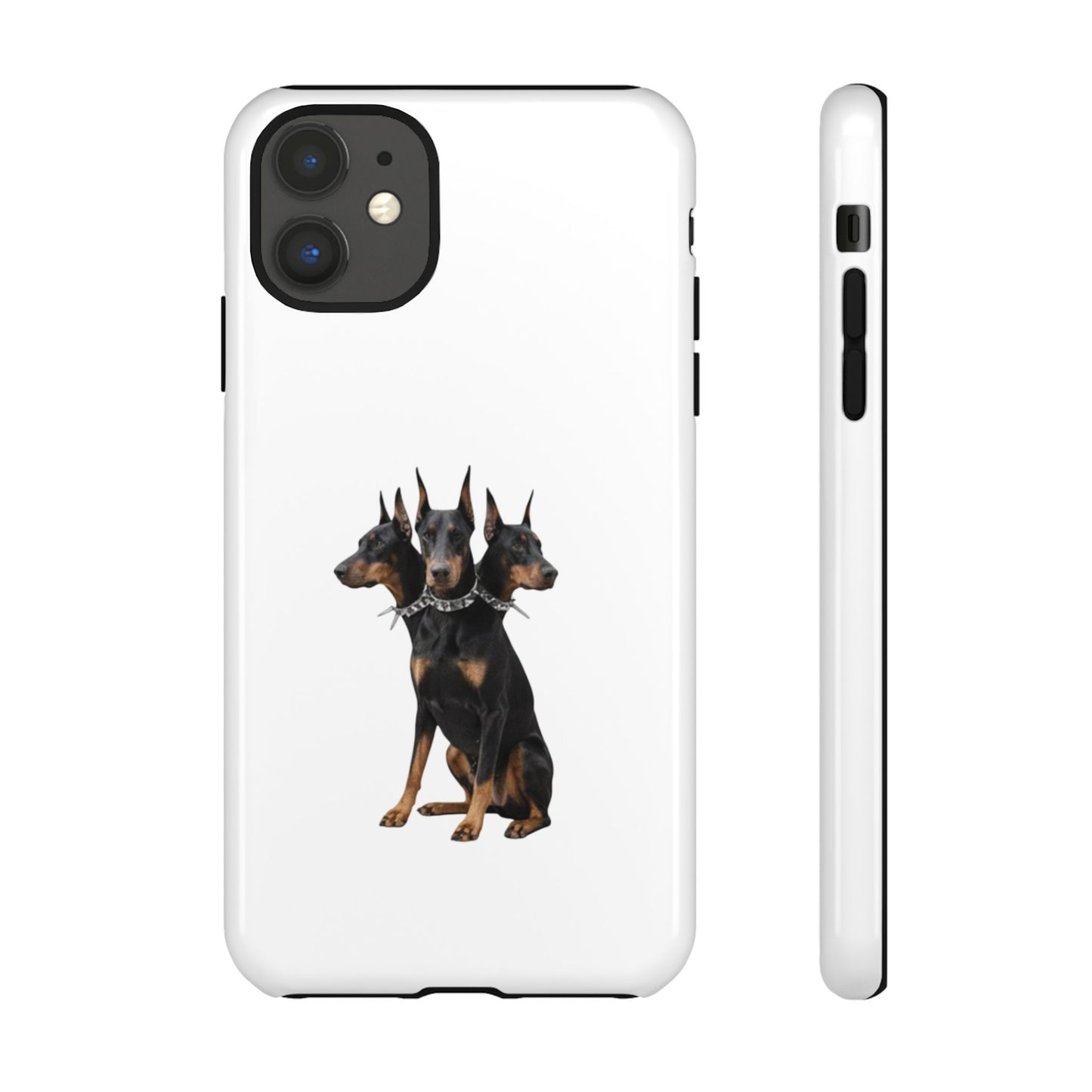 Doberman triple head tough case, Design | Perfect Gift for Dog Lovers, Pet Owners, Animal Enthusiasts, Birthdays, Christmas, Everyday Use