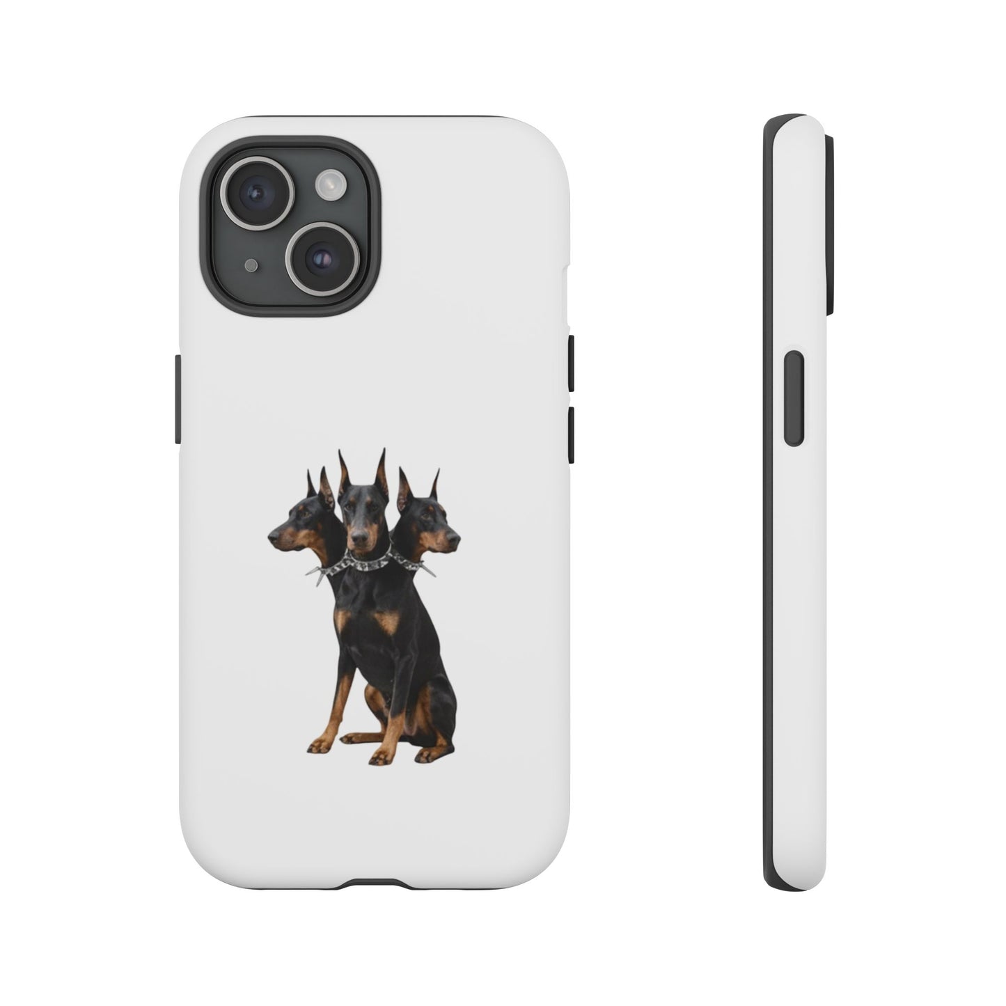 Doberman triple head tough case, Design | Perfect Gift for Dog Lovers, Pet Owners, Animal Enthusiasts, Birthdays, Christmas, Everyday Use
