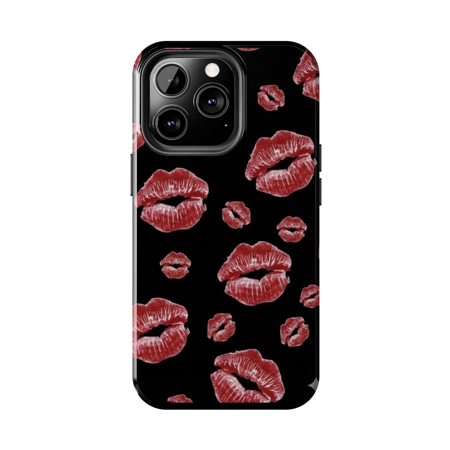 Kiss-Print Tough Phone Cases | Glamorous Protection, Unique Gift, Trendy Accessory, Valentine's Day, Stylish Gift for Her