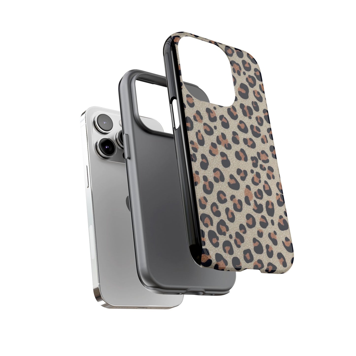 Leopard glitter Stylish Phone Case - Tough Cases with Chic Leopard Print Design, Animal Print Case, Trendy Cell Cover, Gifts for Her, Fashionable Tech [...]