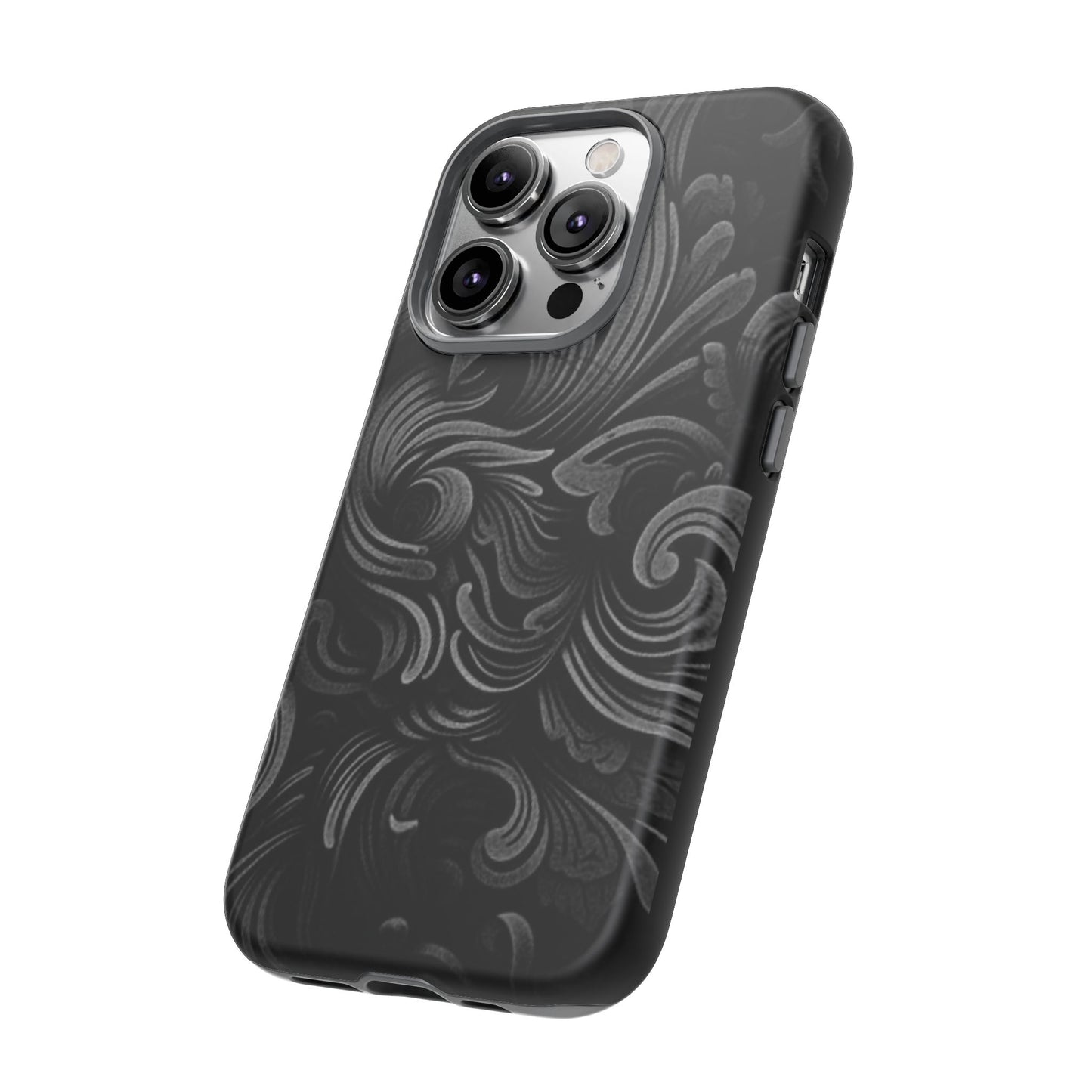 Black fortune Phone Case, Tough Cases, Stylish Phone Cover, Unique Gift for Her, Phone Protection, Floral Design Case