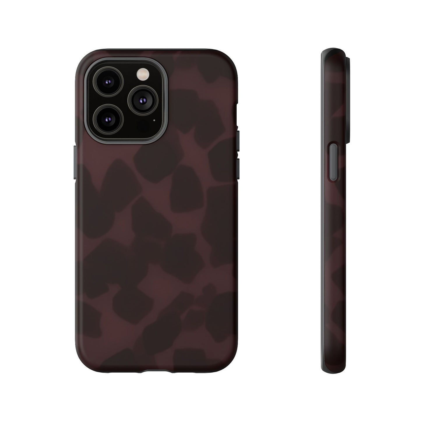 Maroon Jumbo Tortoise shell Stylish Phone Cases, Durable Phone Cover, Cheetah Print Case, Trendy Mobile Accessories, Unique Gift Ideas
