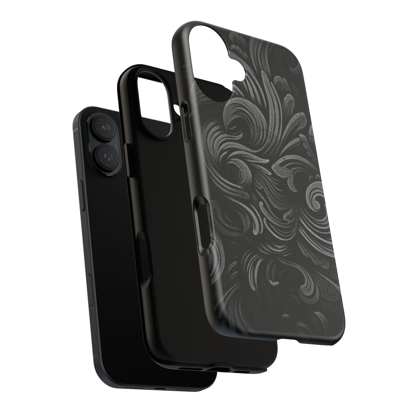 Black fortune Phone Case, Tough Cases, Stylish Phone Cover, Unique Gift for Her, Phone Protection, Floral Design Case
