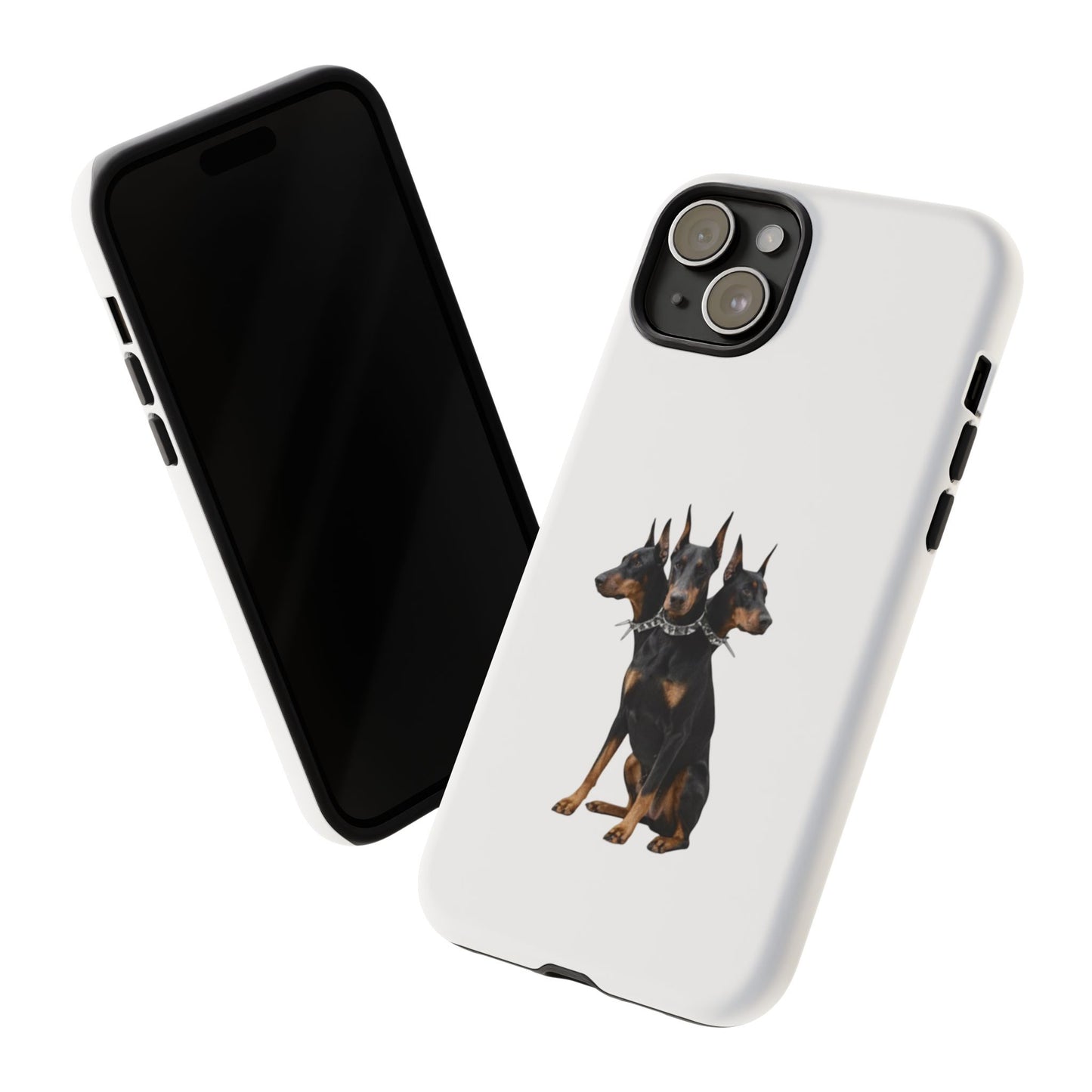 Doberman triple head tough case, Design | Perfect Gift for Dog Lovers, Pet Owners, Animal Enthusiasts, Birthdays, Christmas, Everyday Use