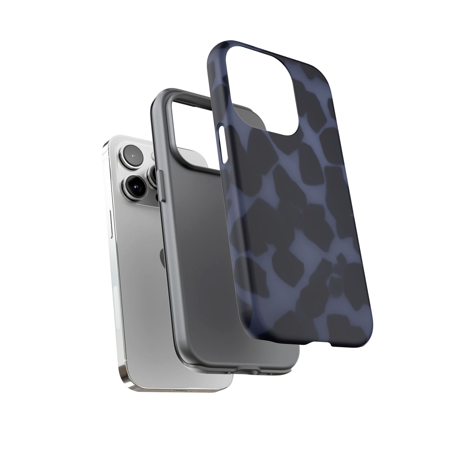 Jumbo Tortoise shell Navy Tuff Phone Case, Tough Cases with Sleek Modern Design for Protection, Gift for Tech Enthusiasts, Perfect for Any Occasion