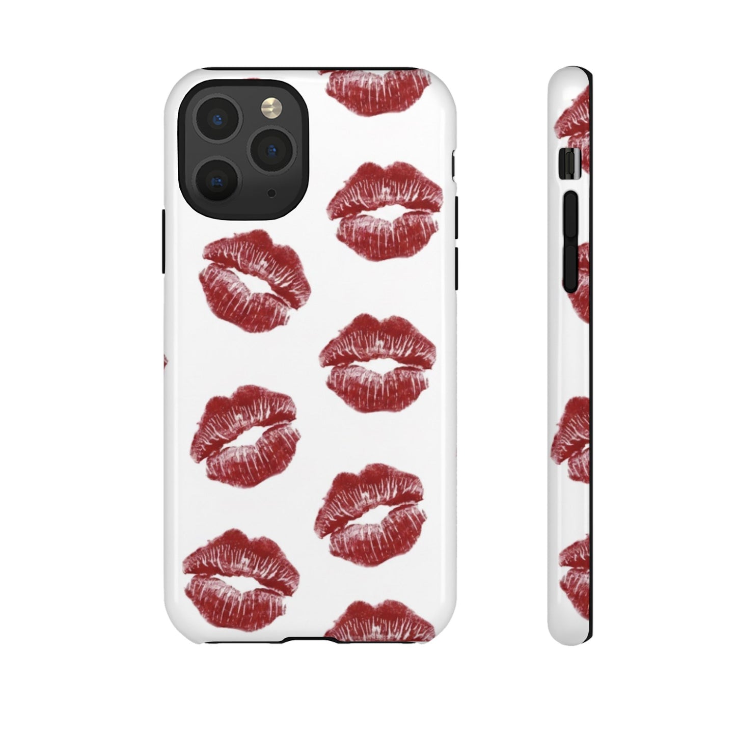 Kiss Mark Phone Case - Stylish Tough Cases for Couples, Valentine’s Day Gifts, Trendy Mobile Accessories, Chic Phone Covers