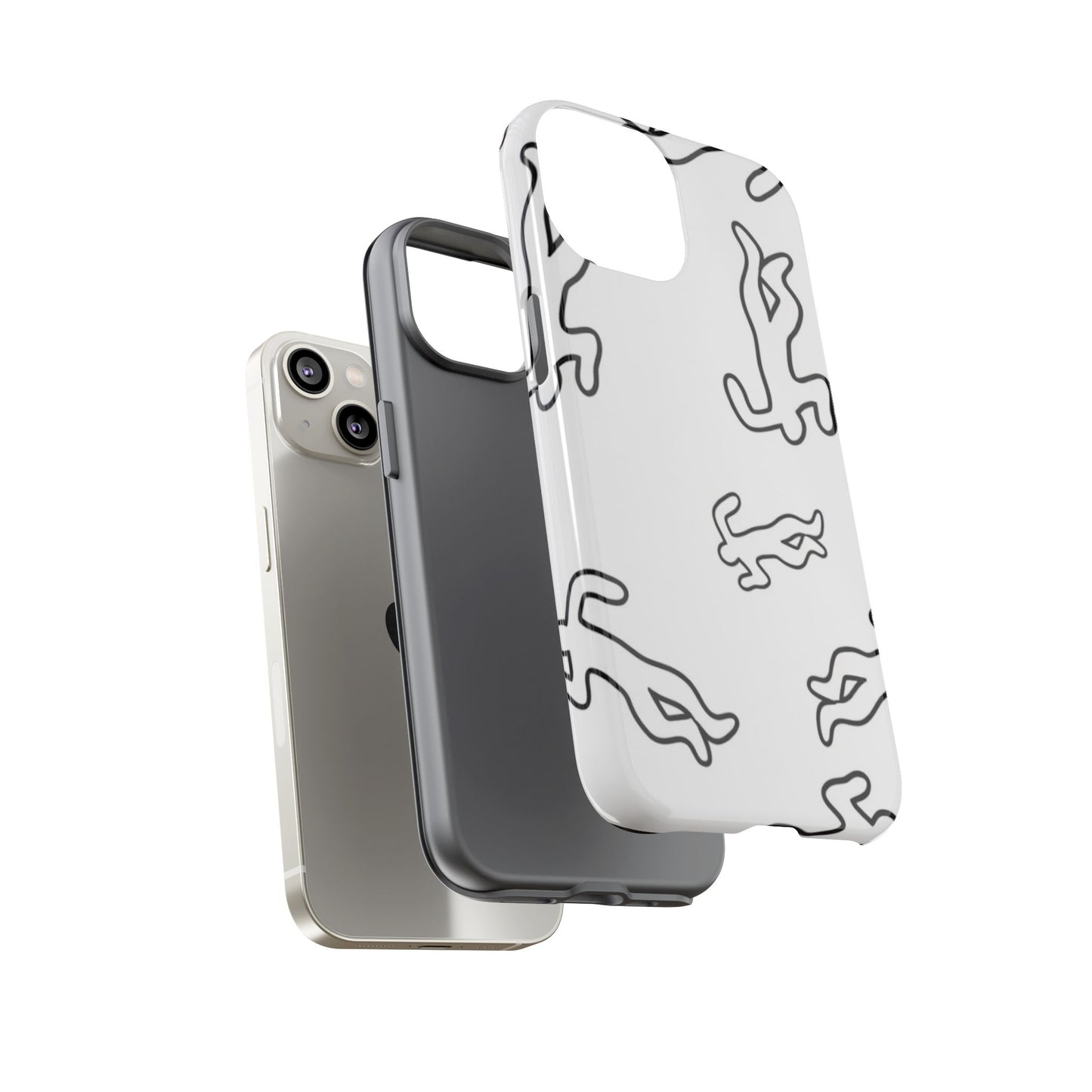 Chalk outline scene  Tough case Protectors, Trendy Cell Phone Cover, Unique Gift for Him or Her, Modern Art Accessory, Fun Design for All [...]
