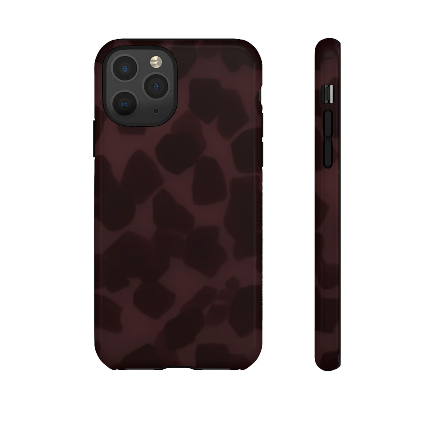 Maroon Jumbo Tortoise shell Stylish Phone Cases, Durable Phone Cover, Cheetah Print Case, Trendy Mobile Accessories, Unique Gift Ideas