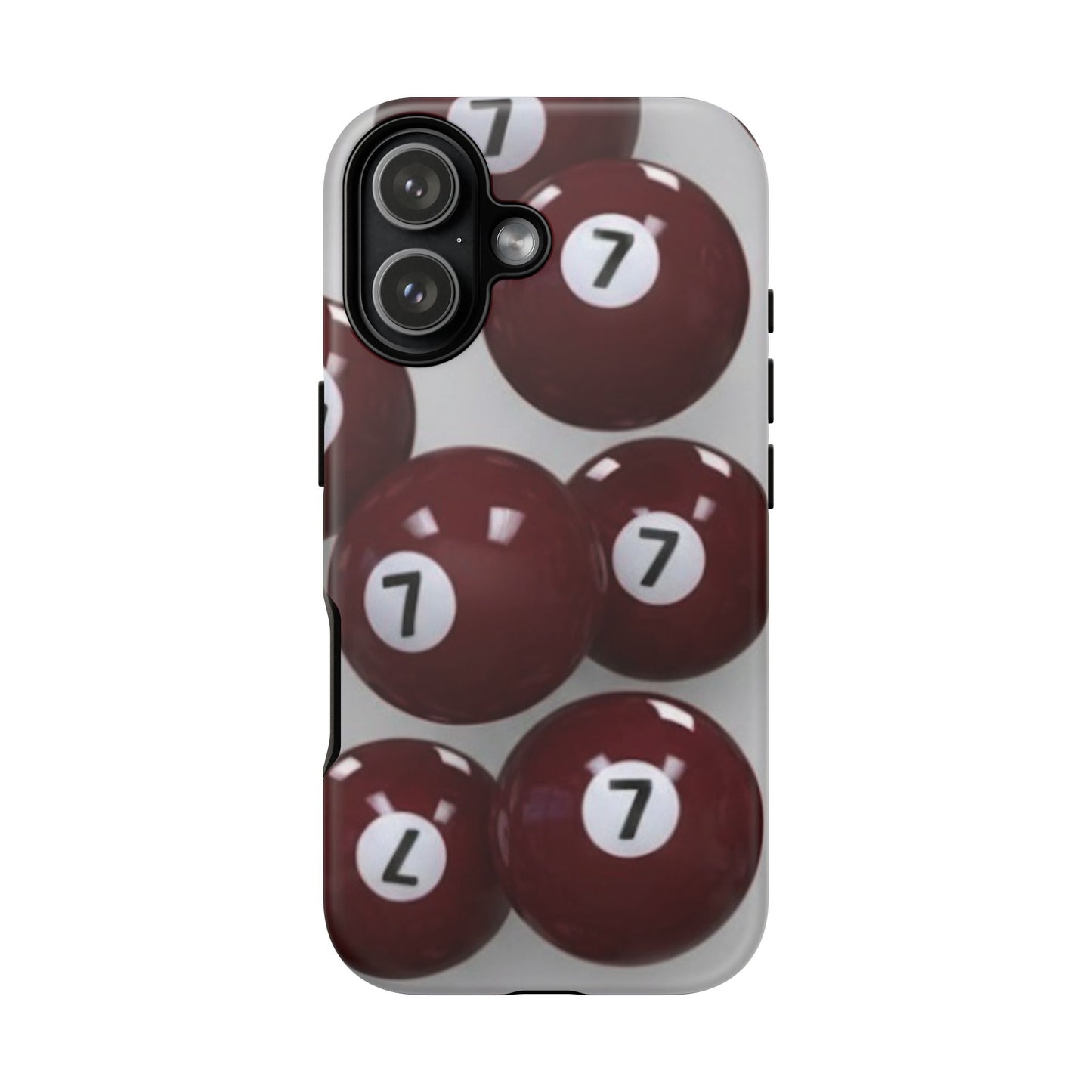 7ball red case Tough Case, scattered 7ball 8ball pool ball case matte or shiny