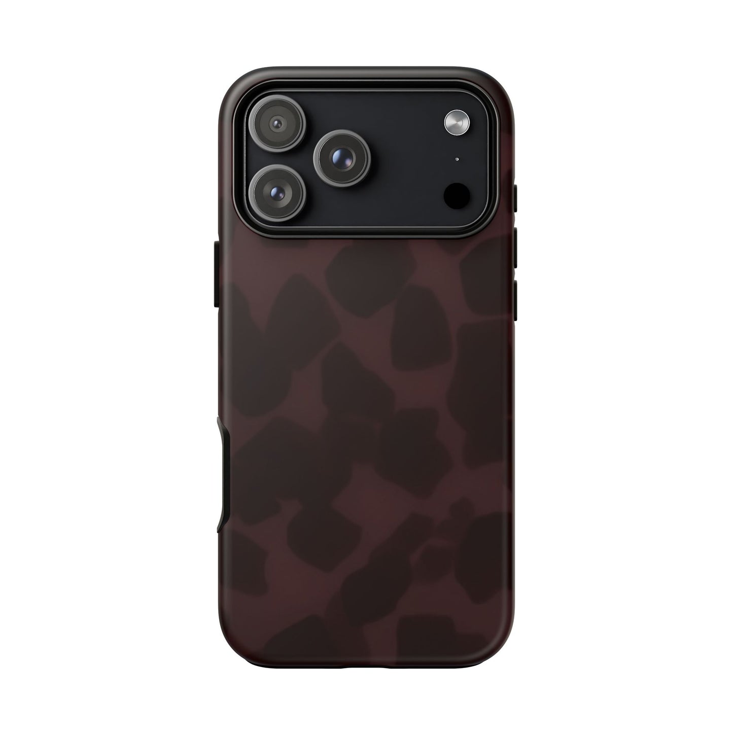 Maroon Jumbo Tortoise shell Stylish Phone Cases, Durable Phone Cover, Cheetah Print Case, Trendy Mobile Accessories, Unique Gift Ideas