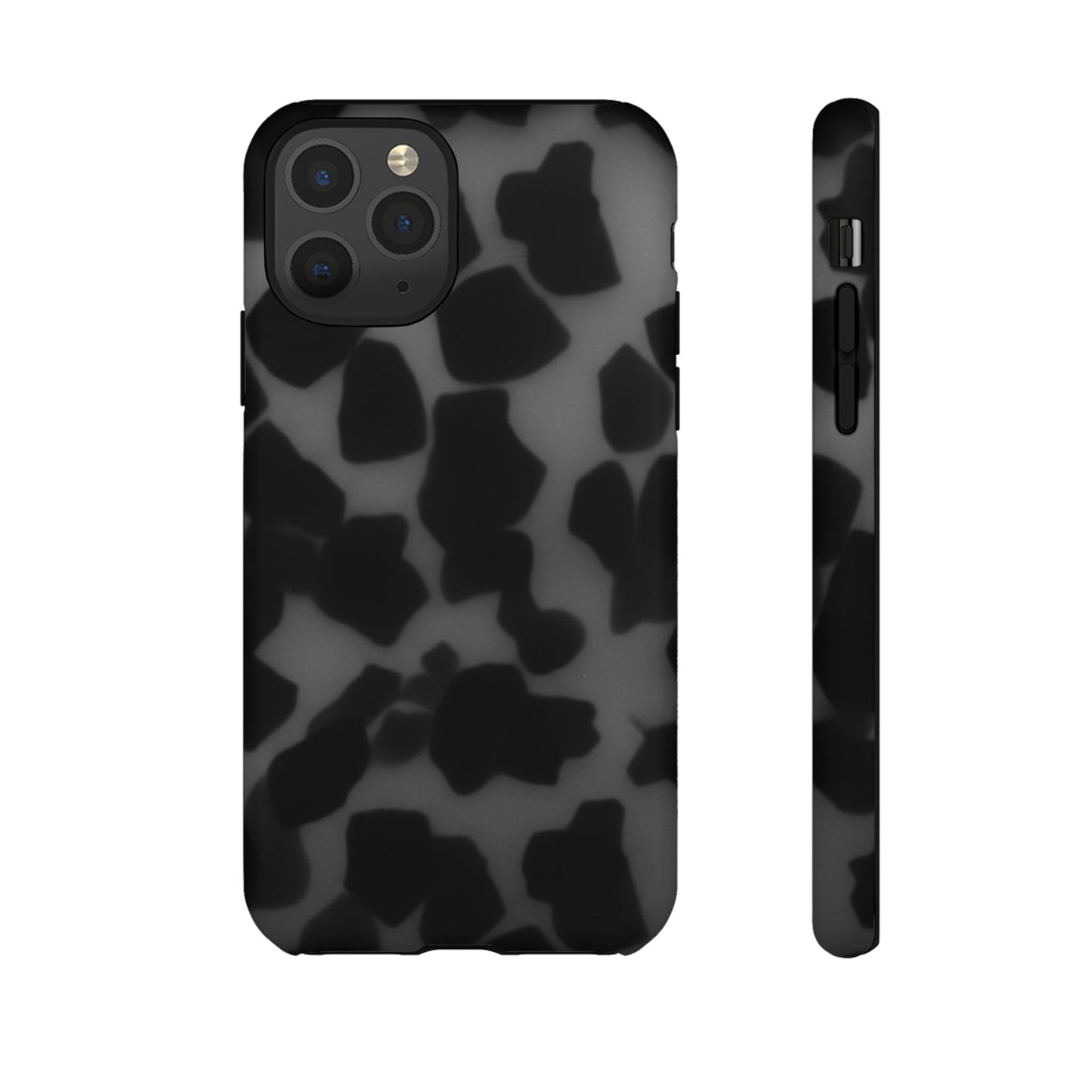 Jumbo tortoise shell Black Stylish Phone Case - Durable Protection, Trendy Design, Gift for Her, Fashion Accessories, Cow Print Phone Cover