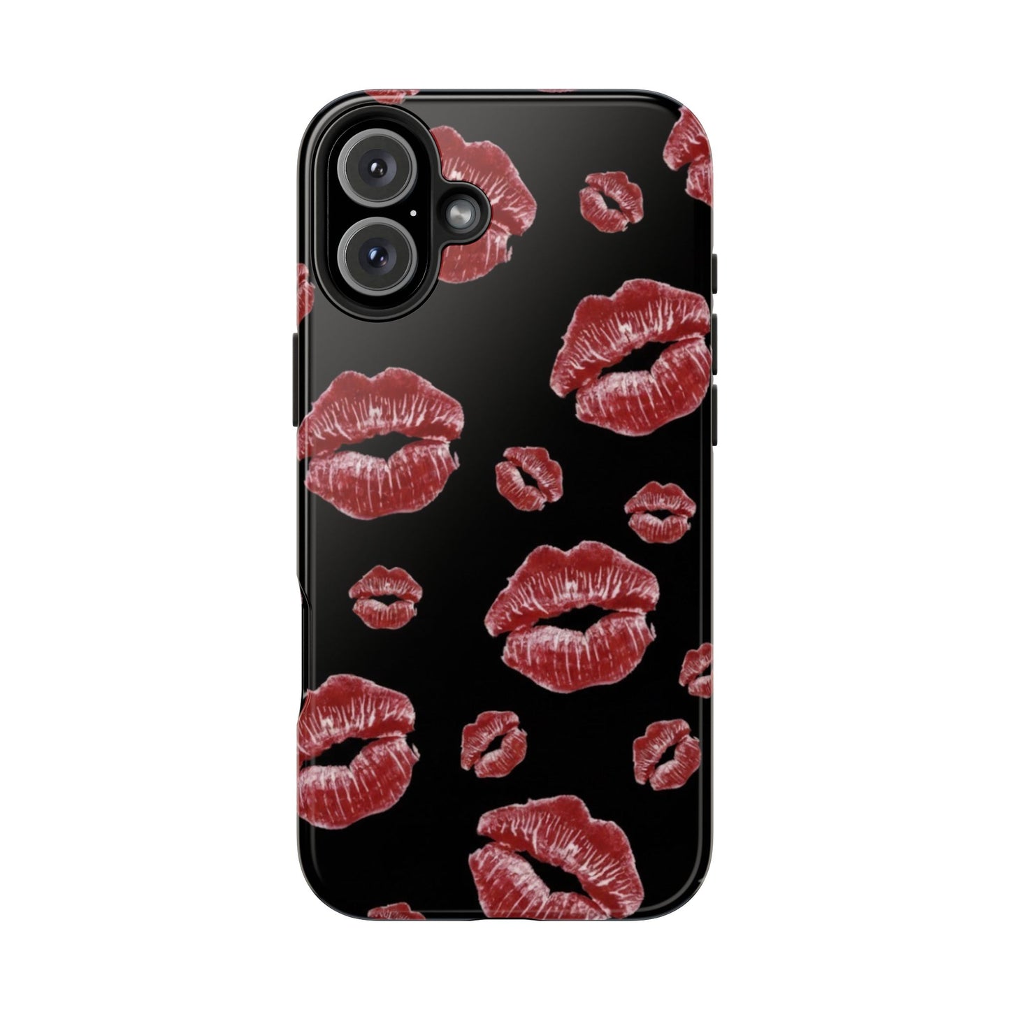 Kiss-Print Tough Phone Cases | Glamorous Protection, Unique Gift, Trendy Accessory, Valentine's Day, Stylish Gift for Her