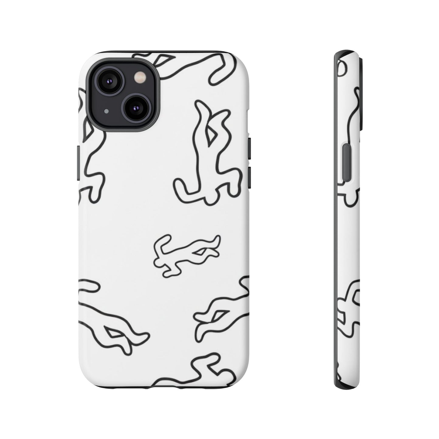 Chalk outline scene  Tough case Protectors, Trendy Cell Phone Cover, Unique Gift for Him or Her, Modern Art Accessory, Fun Design for All [...]