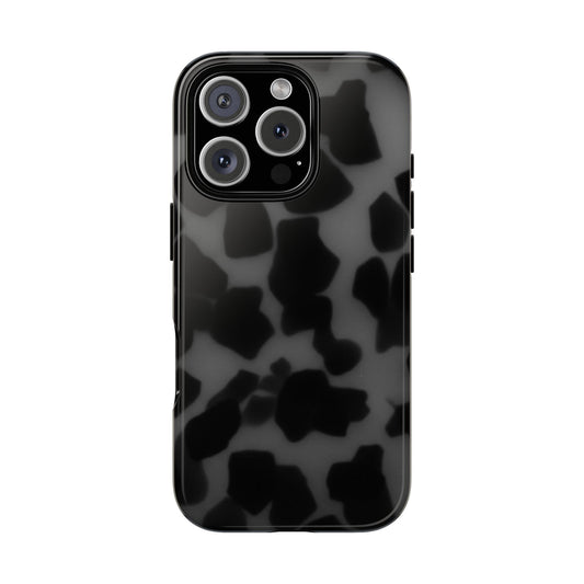 Jumbo tortoise shell Black Stylish Phone Case - Durable Protection, Trendy Design, Gift for Her, Fashion Accessories, Cow Print Phone Cover