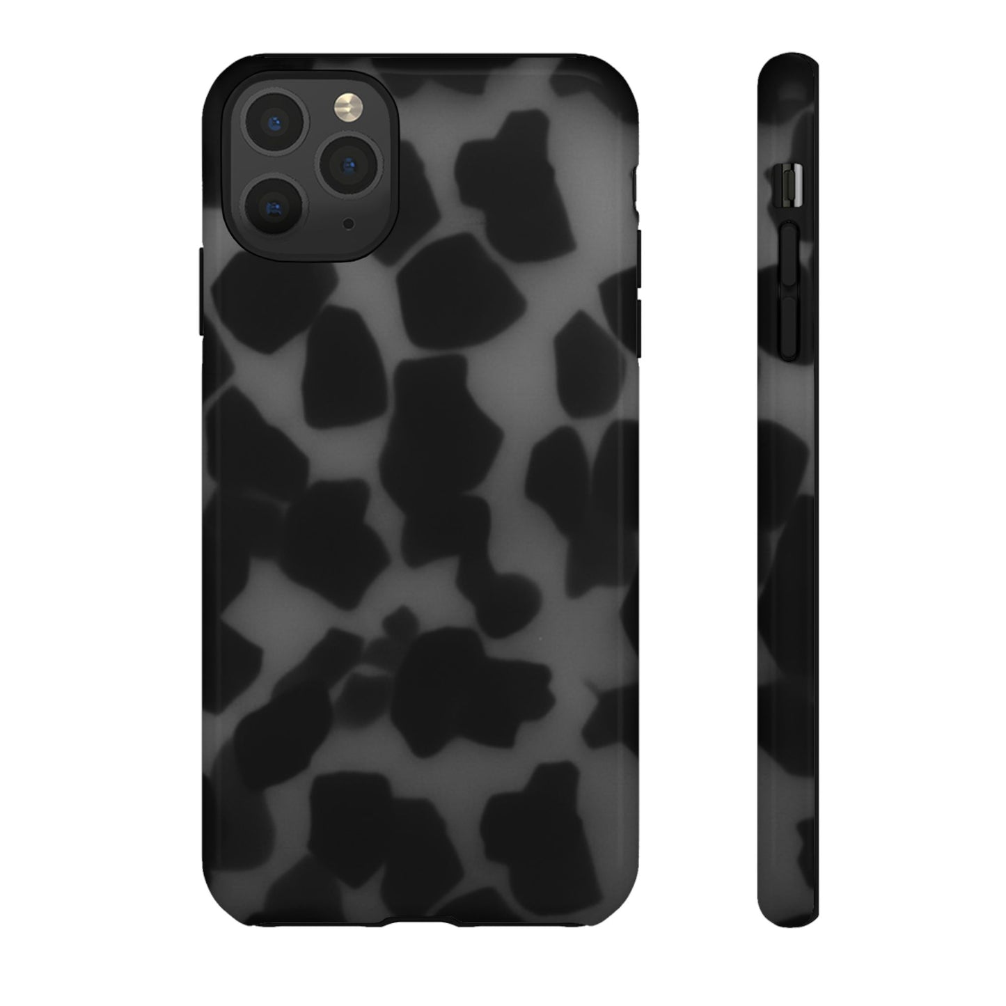 Jumbo tortoise shell Black Stylish Phone Case - Durable Protection, Trendy Design, Gift for Her, Fashion Accessories, Cow Print Phone Cover