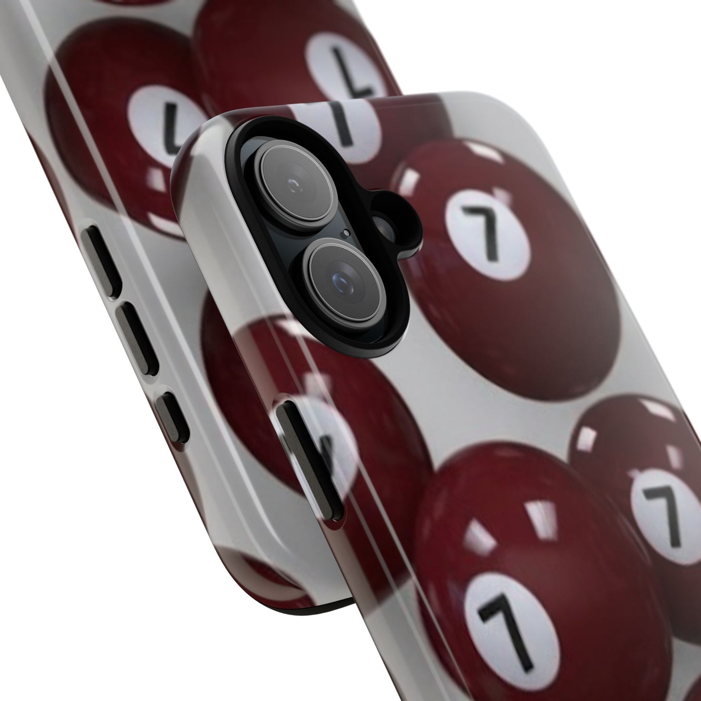 7ball red case Tough Case, scattered 7ball 8ball pool ball case matte or shiny