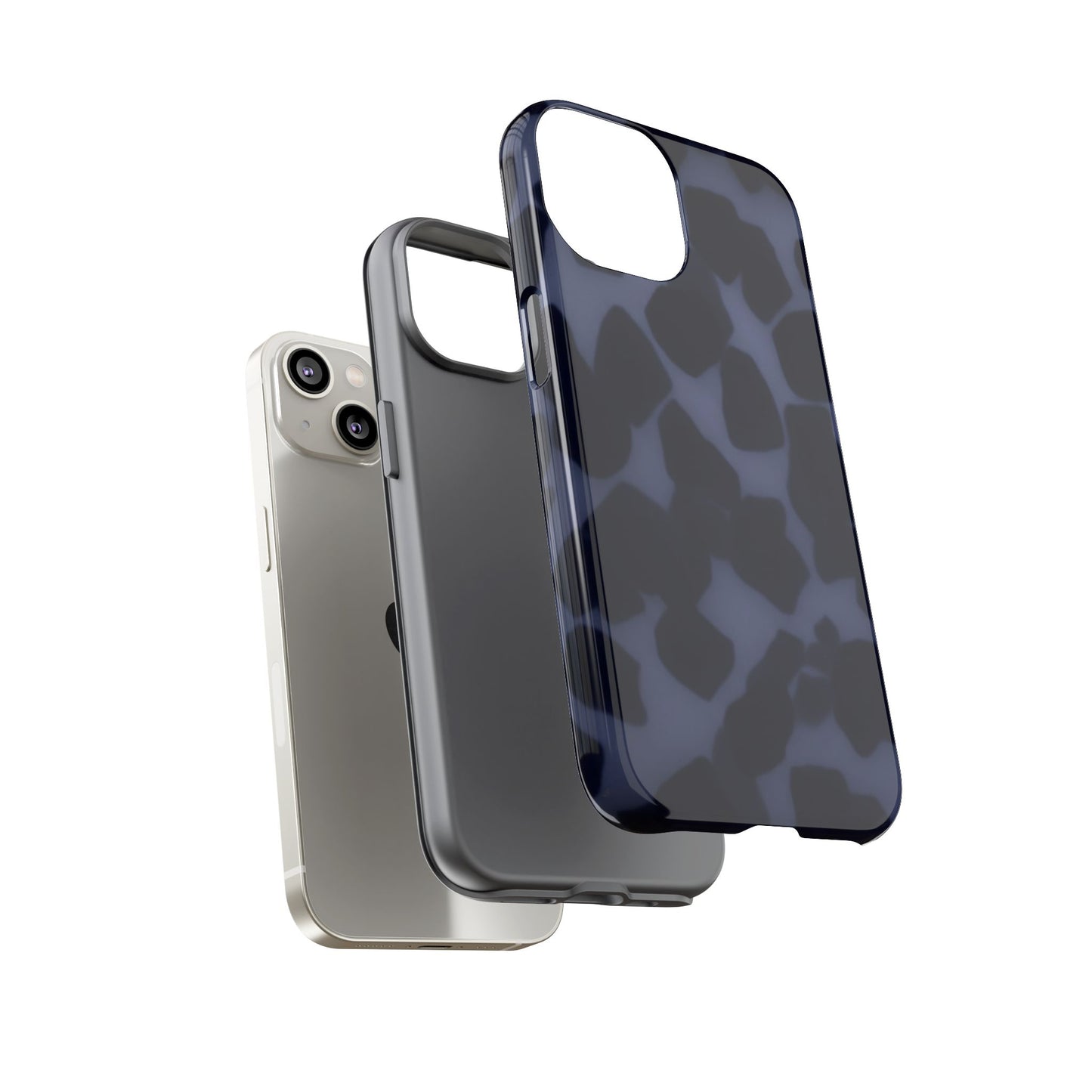 Jumbo Tortoise shell Navy Tuff Phone Case, Tough Cases with Sleek Modern Design for Protection, Gift for Tech Enthusiasts, Perfect for Any Occasion