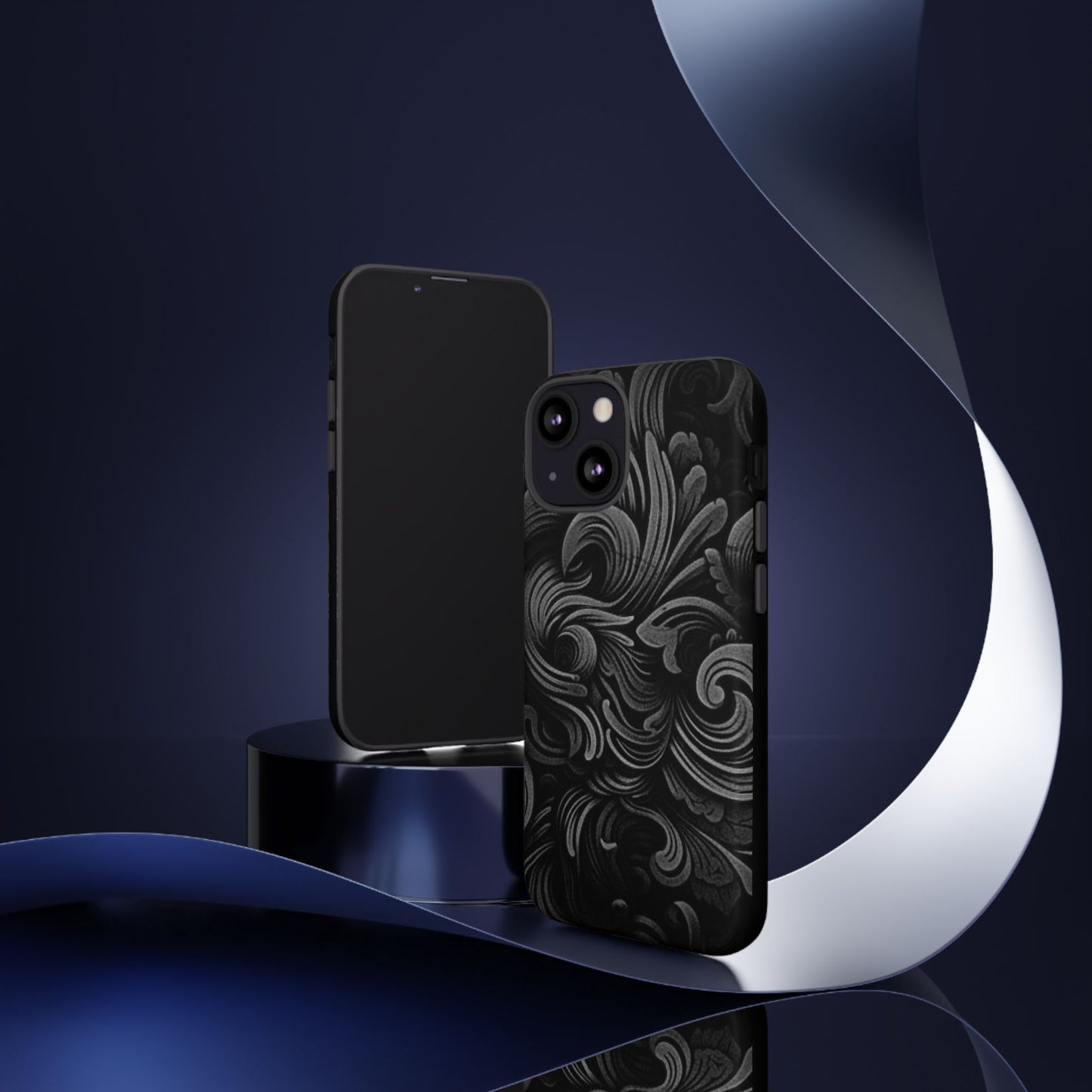 Black fortune Phone Case, Tough Cases, Stylish Phone Cover, Unique Gift for Her, Phone Protection, Floral Design Case