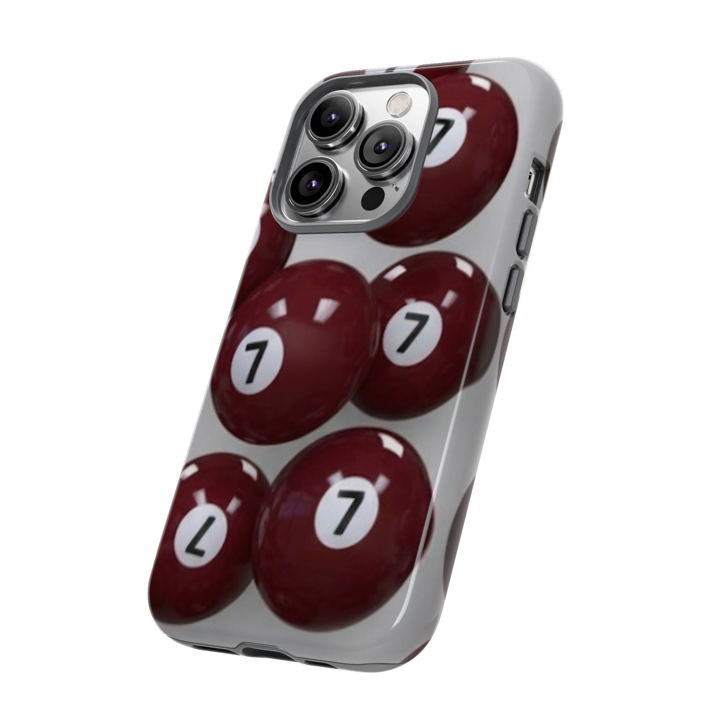 7ball red case Tough Case, scattered 7ball 8ball pool ball case matte or shiny