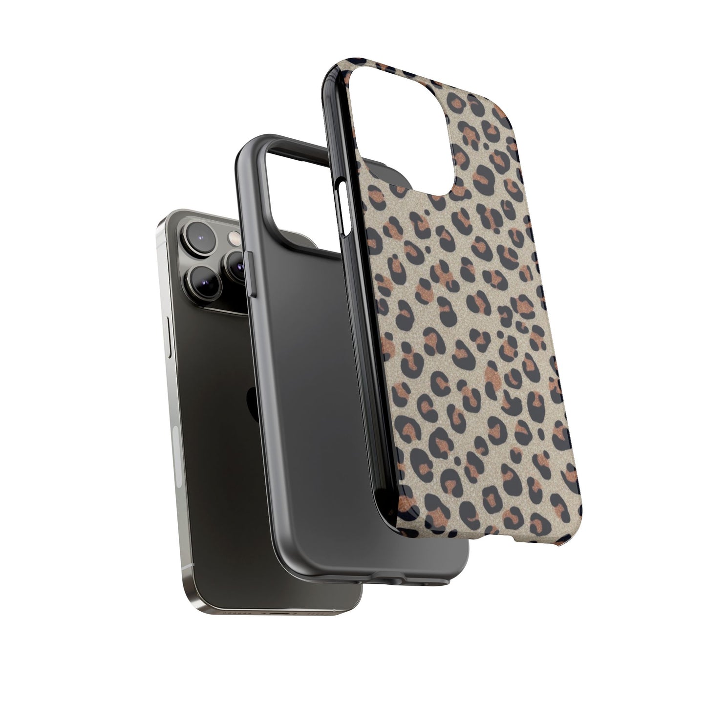 Leopard glitter Stylish Phone Case - Tough Cases with Chic Leopard Print Design, Animal Print Case, Trendy Cell Cover, Gifts for Her, Fashionable Tech [...]