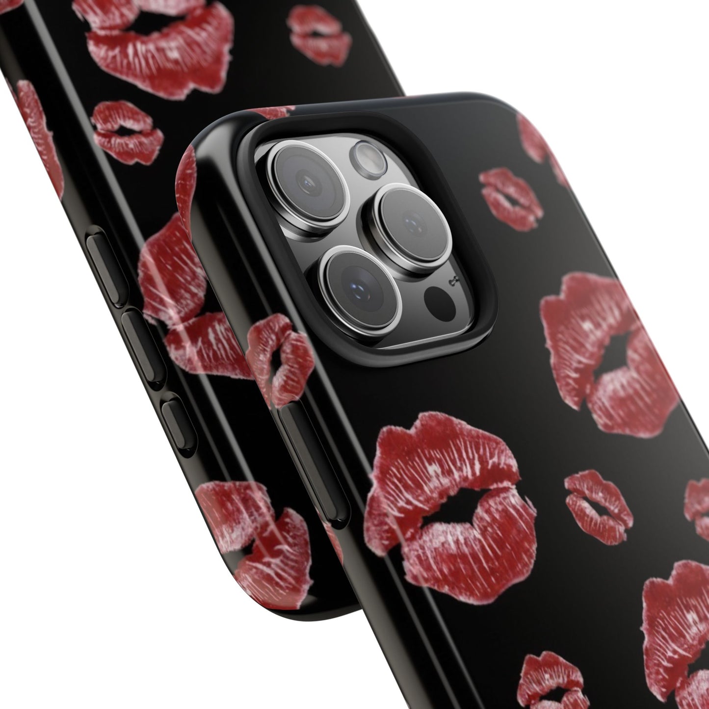Kiss-Print Tough Phone Cases | Glamorous Protection, Unique Gift, Trendy Accessory, Valentine's Day, Stylish Gift for Her