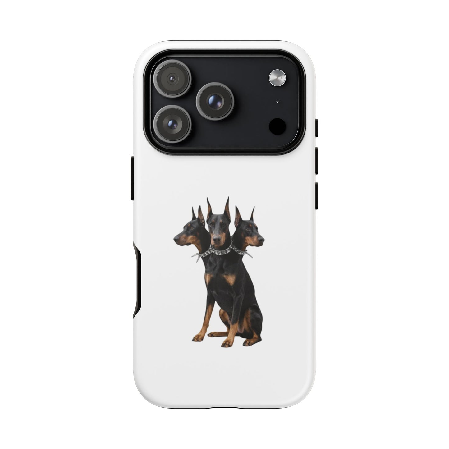 Doberman triple head tough case, Design | Perfect Gift for Dog Lovers, Pet Owners, Animal Enthusiasts, Birthdays, Christmas, Everyday Use