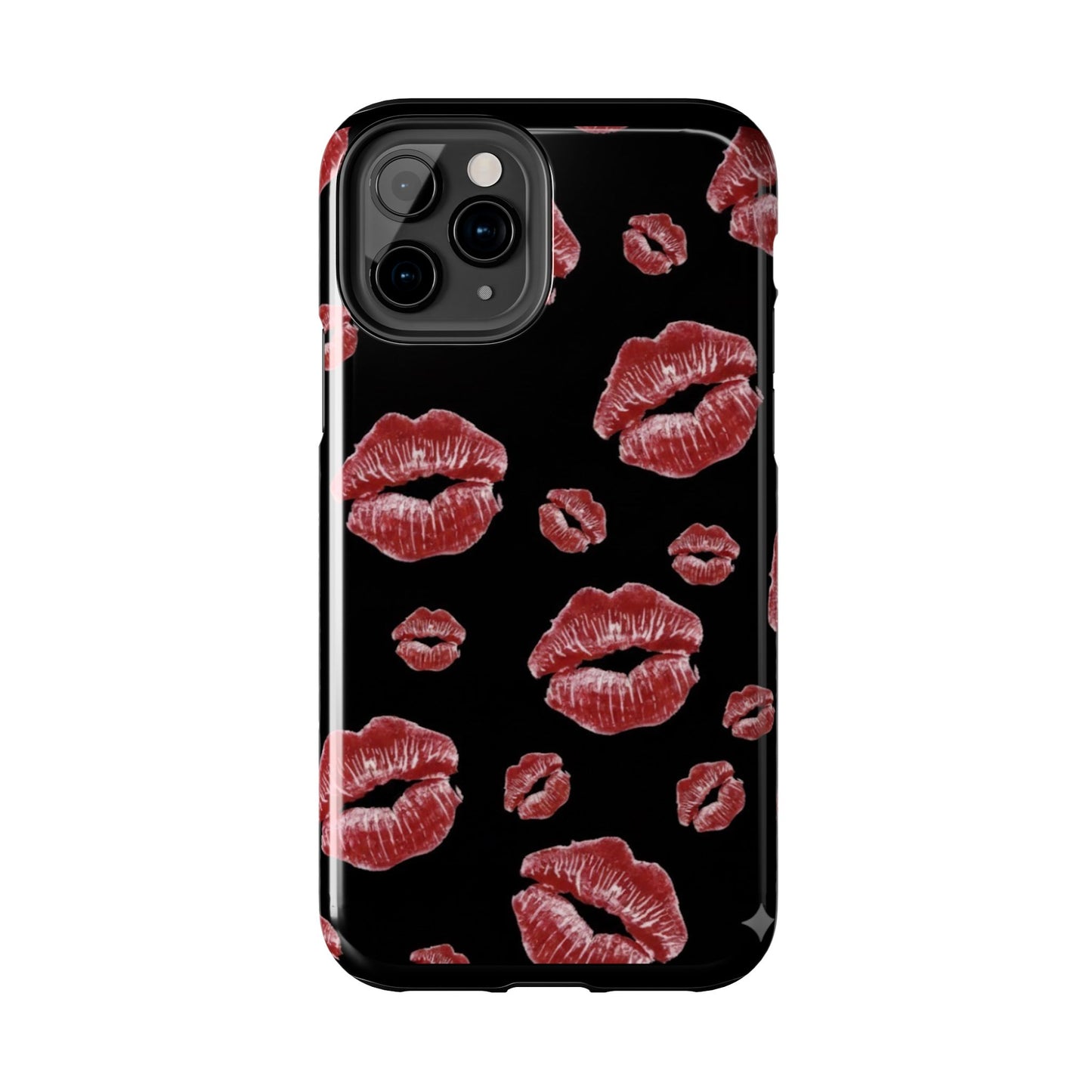 Kiss-Print Tough Phone Cases | Glamorous Protection, Unique Gift, Trendy Accessory, Valentine's Day, Stylish Gift for Her