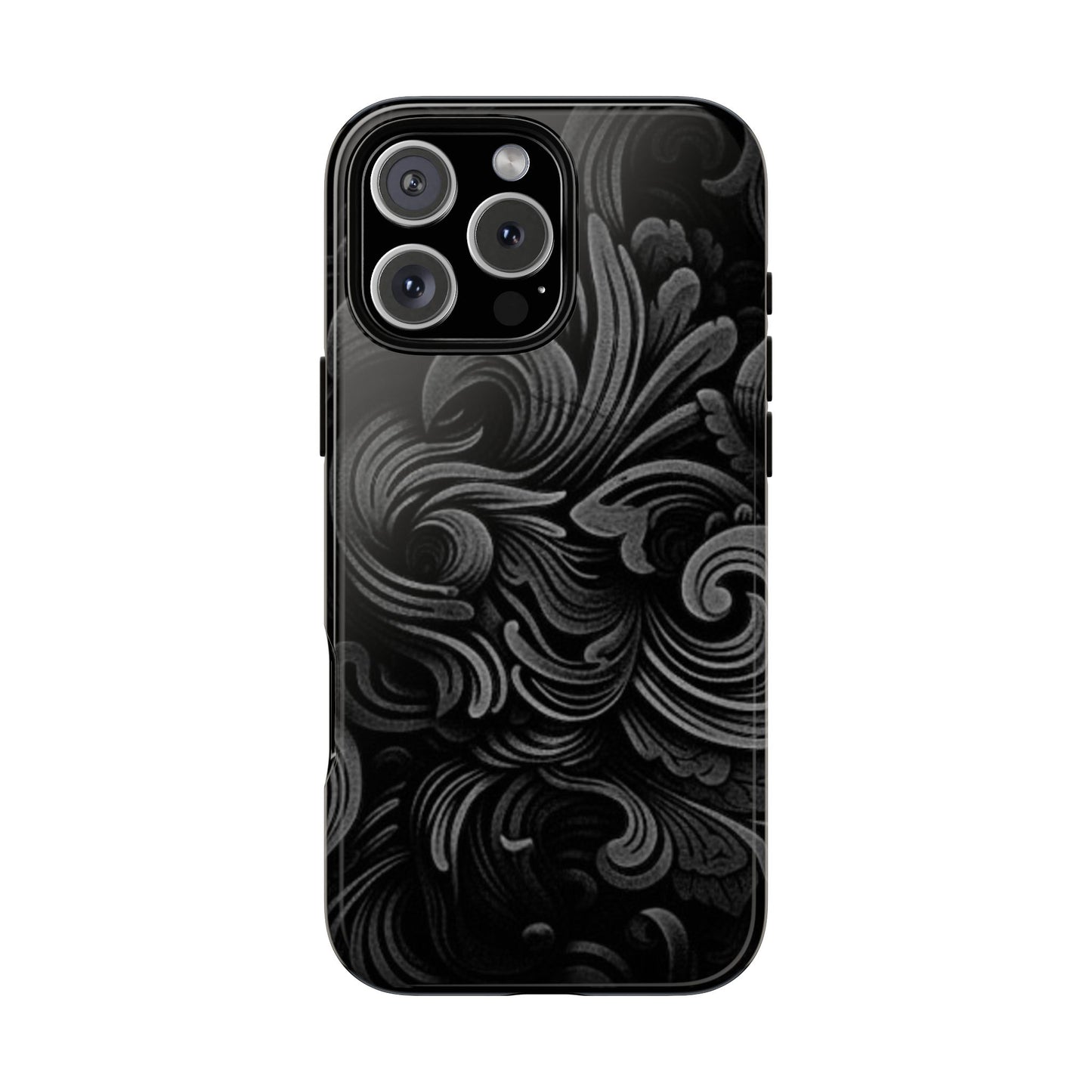 Black fortune Phone Case, Tough Cases, Stylish Phone Cover, Unique Gift for Her, Phone Protection, Floral Design Case