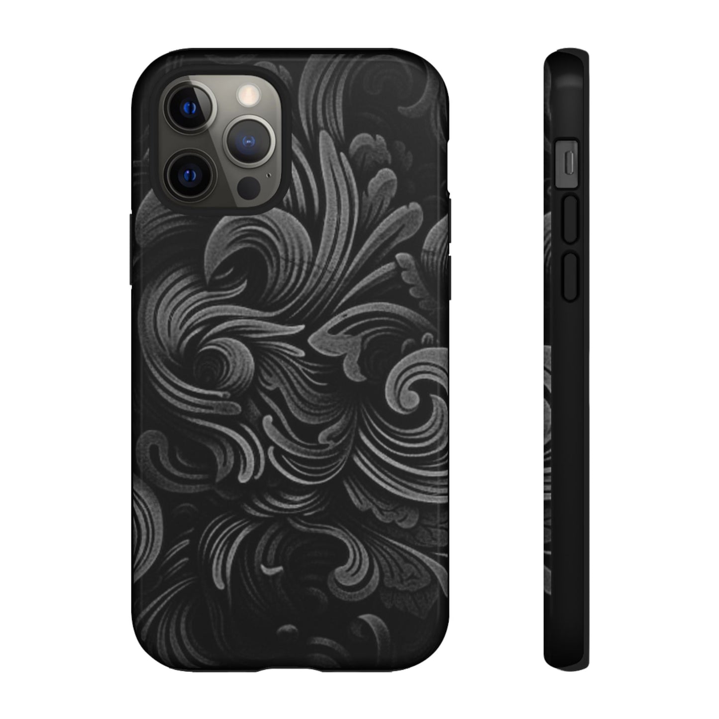 Black fortune Phone Case, Tough Cases, Stylish Phone Cover, Unique Gift for Her, Phone Protection, Floral Design Case