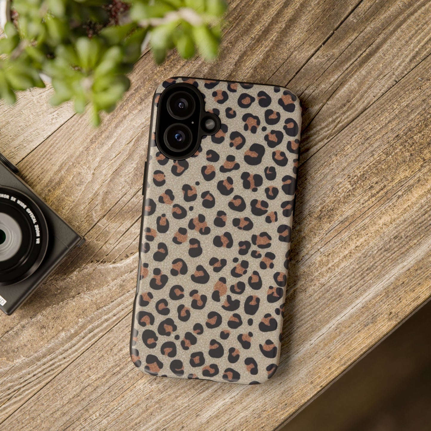 Leopard glitter Stylish Phone Case - Tough Cases with Chic Leopard Print Design, Animal Print Case, Trendy Cell Cover, Gifts for Her, Fashionable Tech [...]
