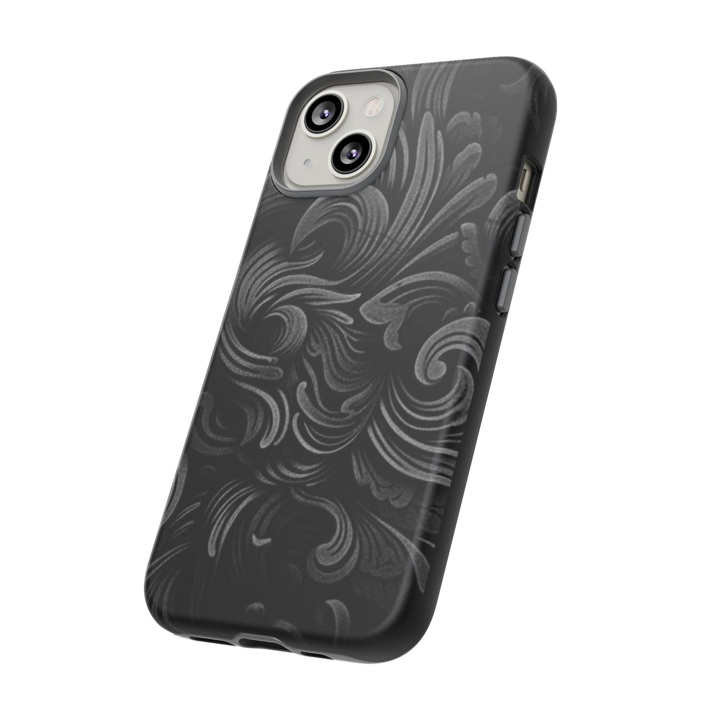 Black fortune Phone Case, Tough Cases, Stylish Phone Cover, Unique Gift for Her, Phone Protection, Floral Design Case