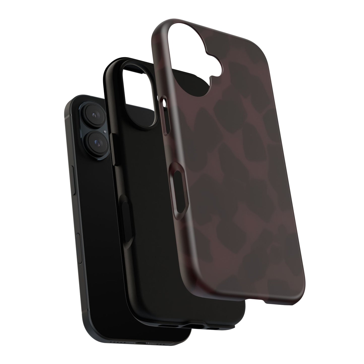 Maroon Jumbo Tortoise shell Stylish Phone Cases, Durable Phone Cover, Cheetah Print Case, Trendy Mobile Accessories, Unique Gift Ideas