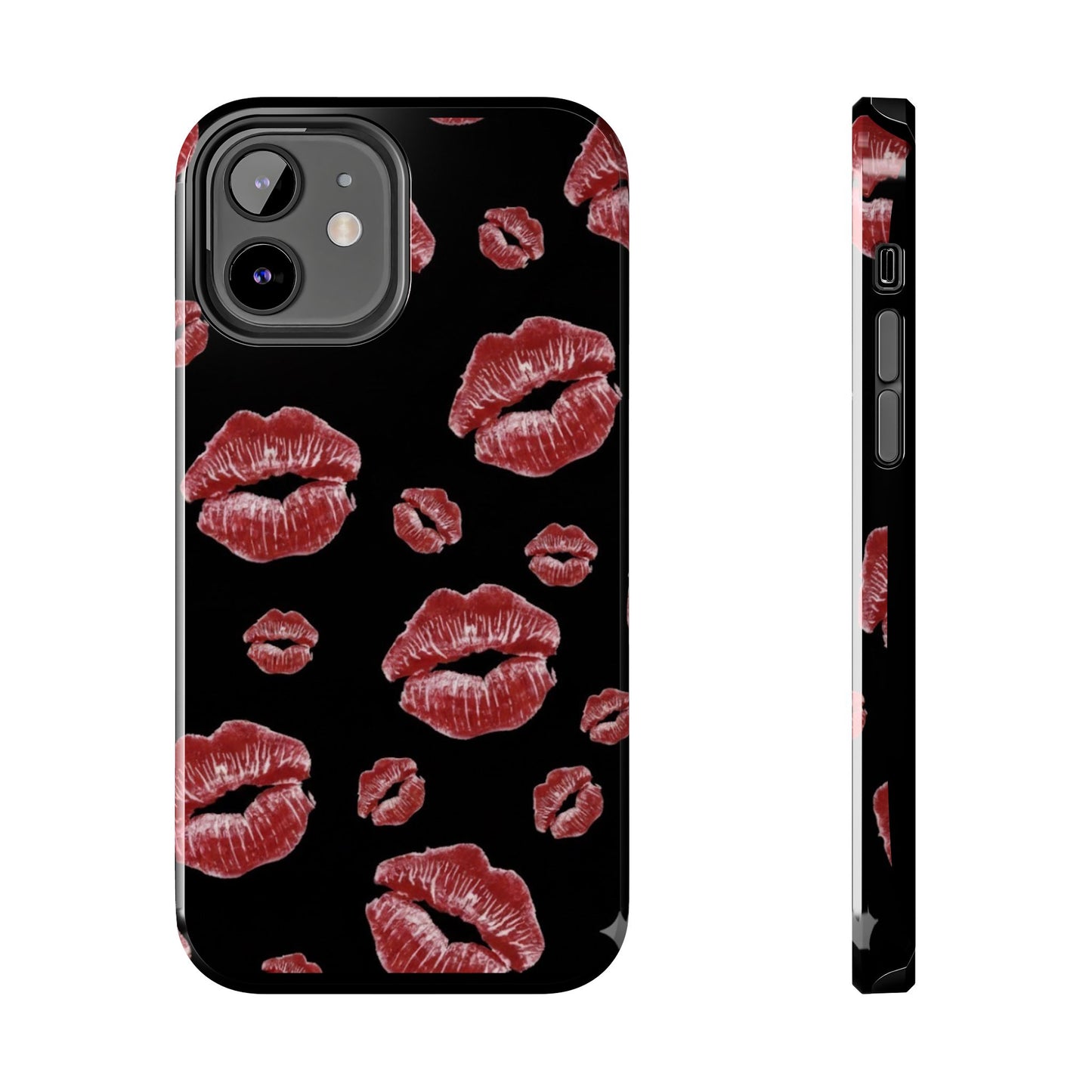 Kiss-Print Tough Phone Cases | Glamorous Protection, Unique Gift, Trendy Accessory, Valentine's Day, Stylish Gift for Her