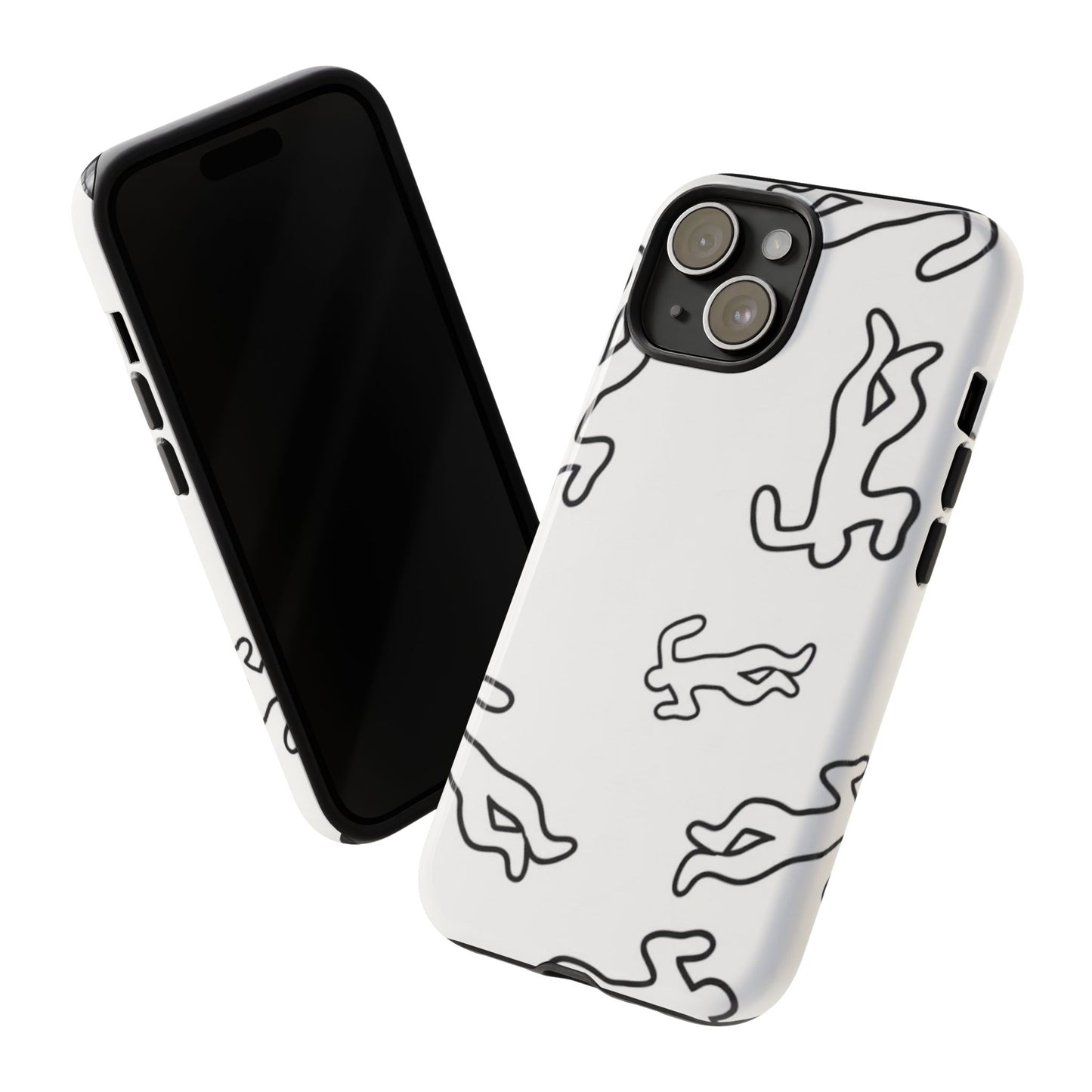 Chalk outline scene  Tough case Protectors, Trendy Cell Phone Cover, Unique Gift for Him or Her, Modern Art Accessory, Fun Design for All [...]