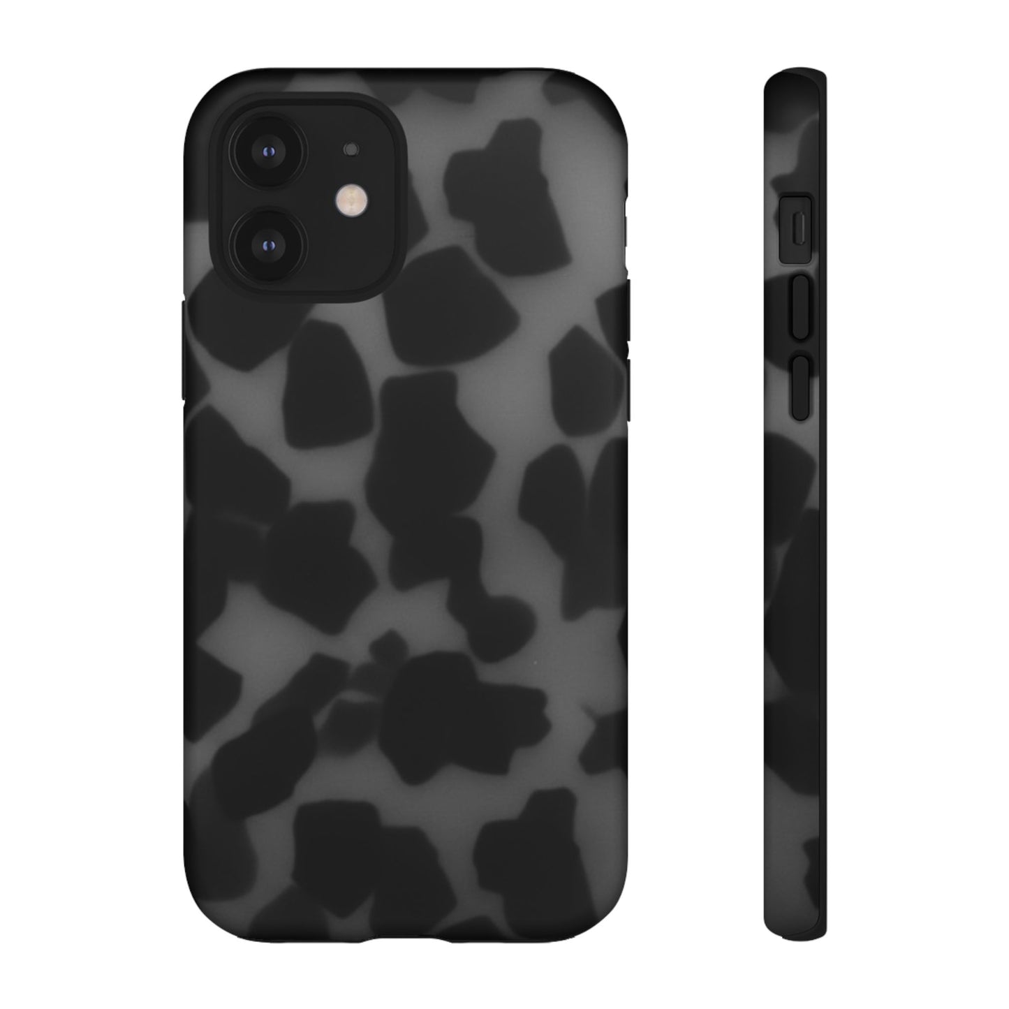 Jumbo tortoise shell Black Stylish Phone Case - Durable Protection, Trendy Design, Gift for Her, Fashion Accessories, Cow Print Phone Cover