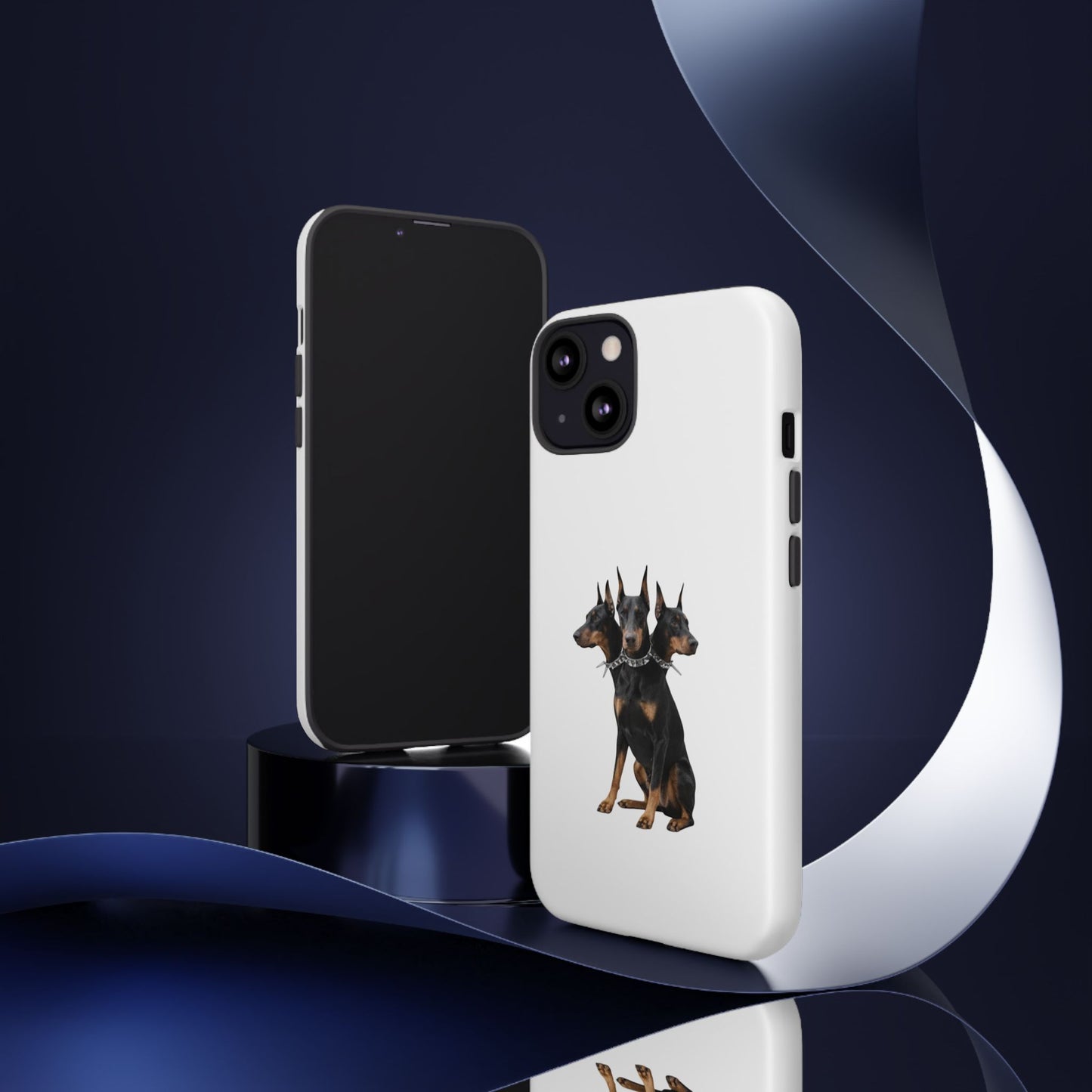 Doberman triple head tough case, Design | Perfect Gift for Dog Lovers, Pet Owners, Animal Enthusiasts, Birthdays, Christmas, Everyday Use