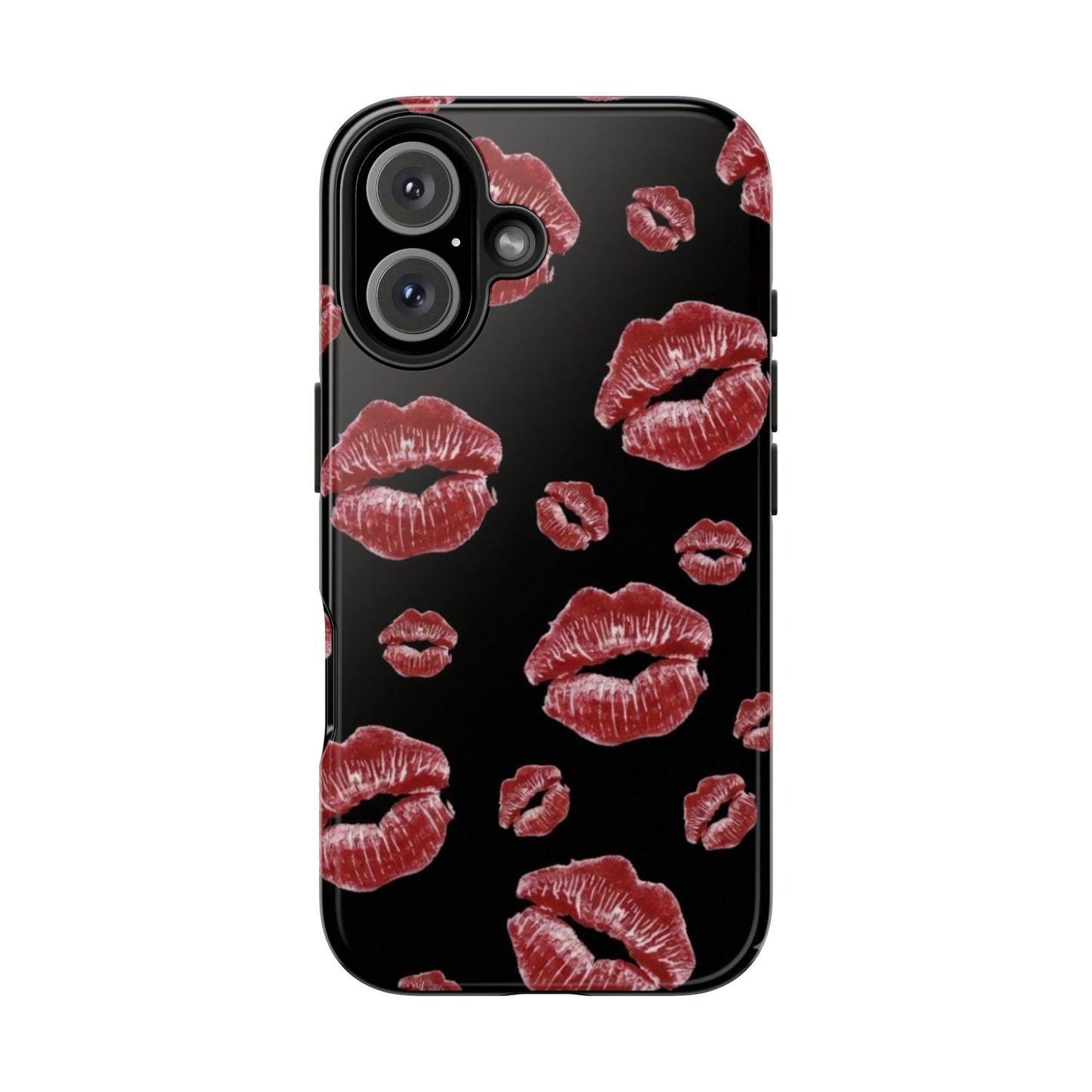 Kiss-Print Tough Phone Cases | Glamorous Protection, Unique Gift, Trendy Accessory, Valentine's Day, Stylish Gift for Her