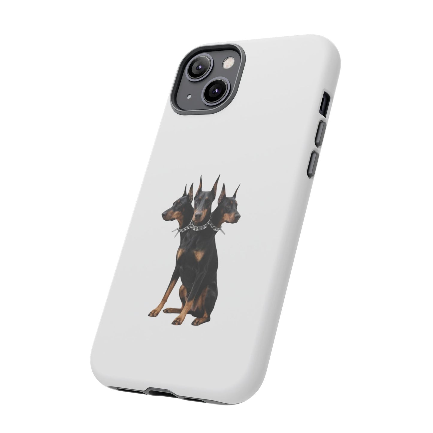 Doberman triple head tough case, Design | Perfect Gift for Dog Lovers, Pet Owners, Animal Enthusiasts, Birthdays, Christmas, Everyday Use