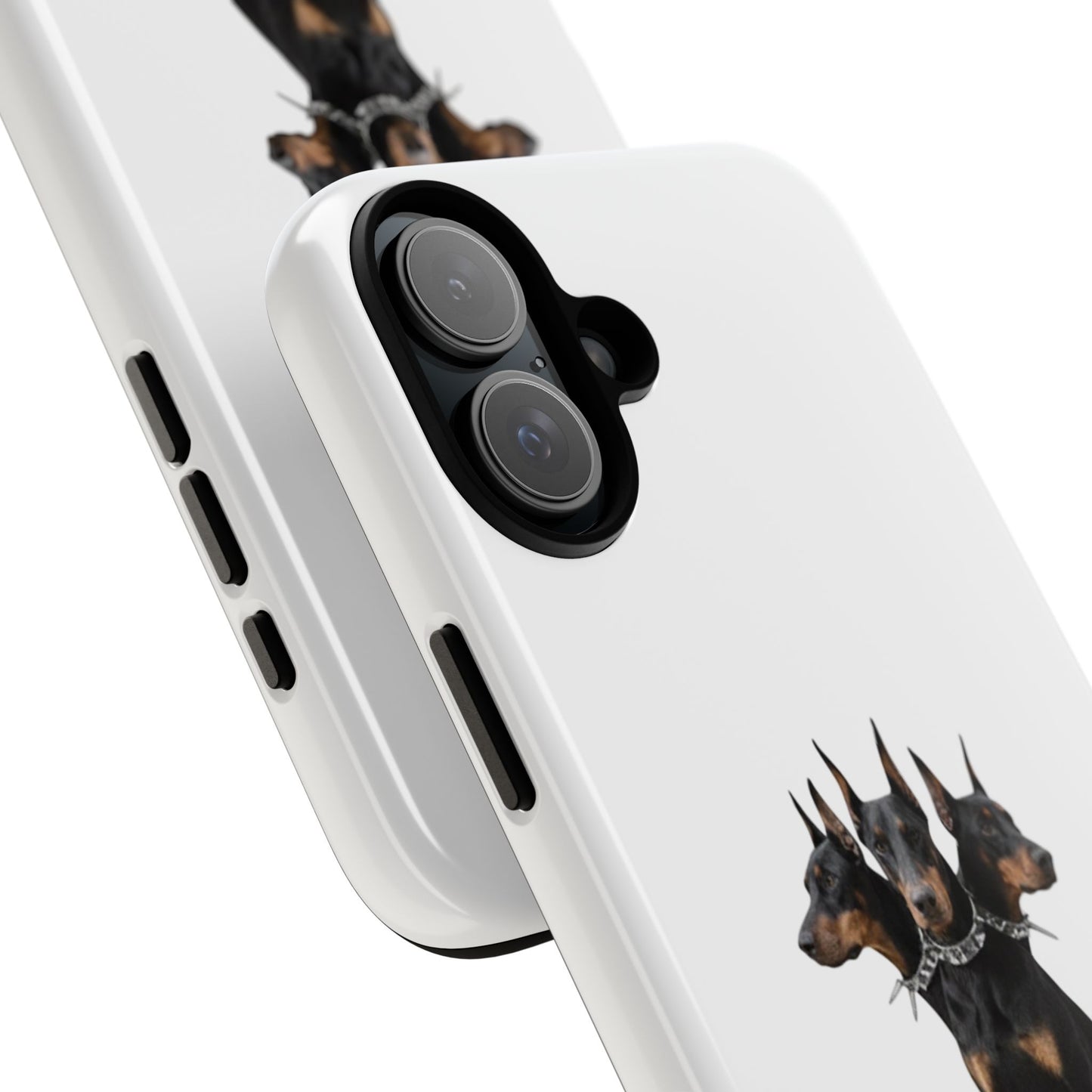 Doberman triple head tough case, Design | Perfect Gift for Dog Lovers, Pet Owners, Animal Enthusiasts, Birthdays, Christmas, Everyday Use
