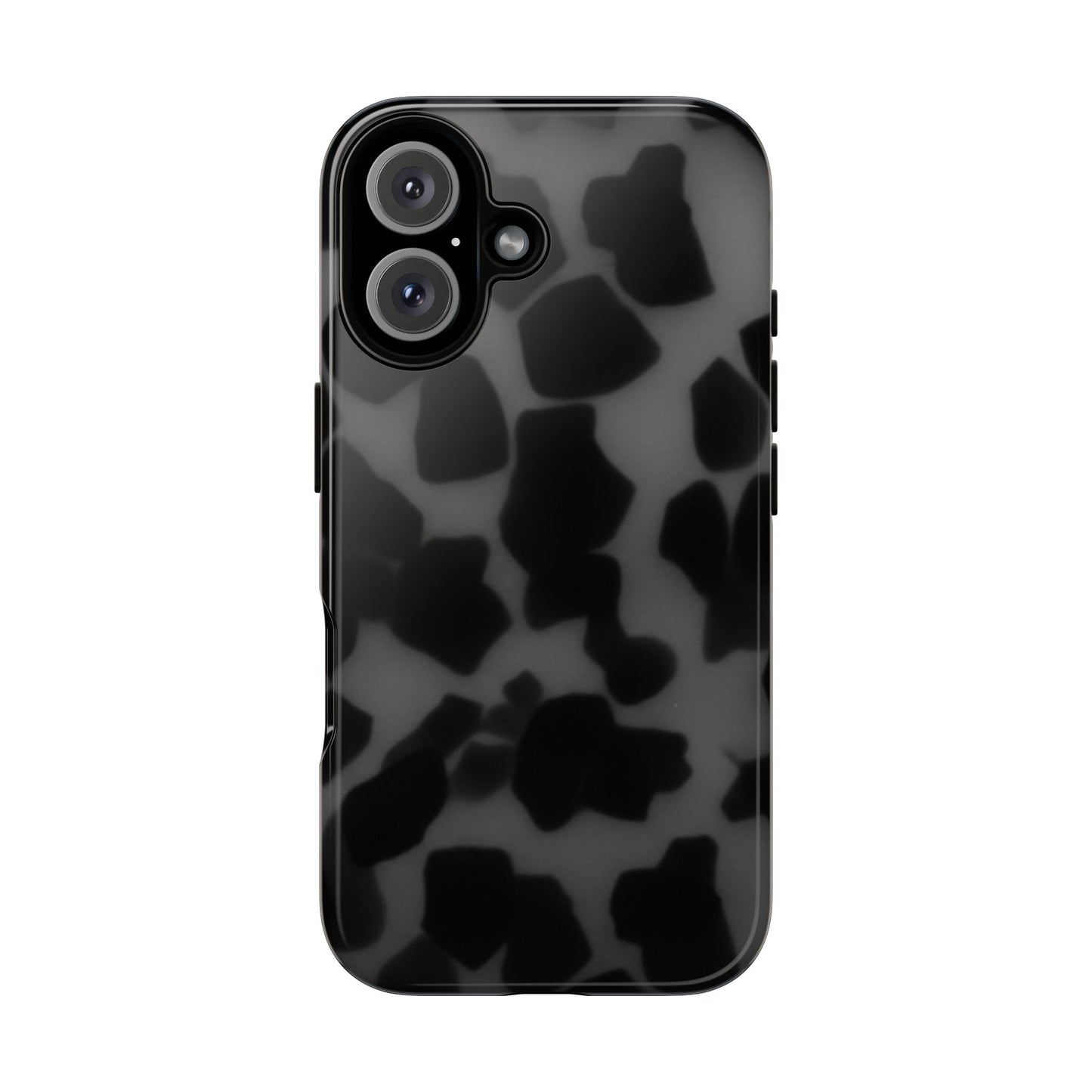 Jumbo tortoise shell Black Stylish Phone Case - Durable Protection, Trendy Design, Gift for Her, Fashion Accessories, Cow Print Phone Cover