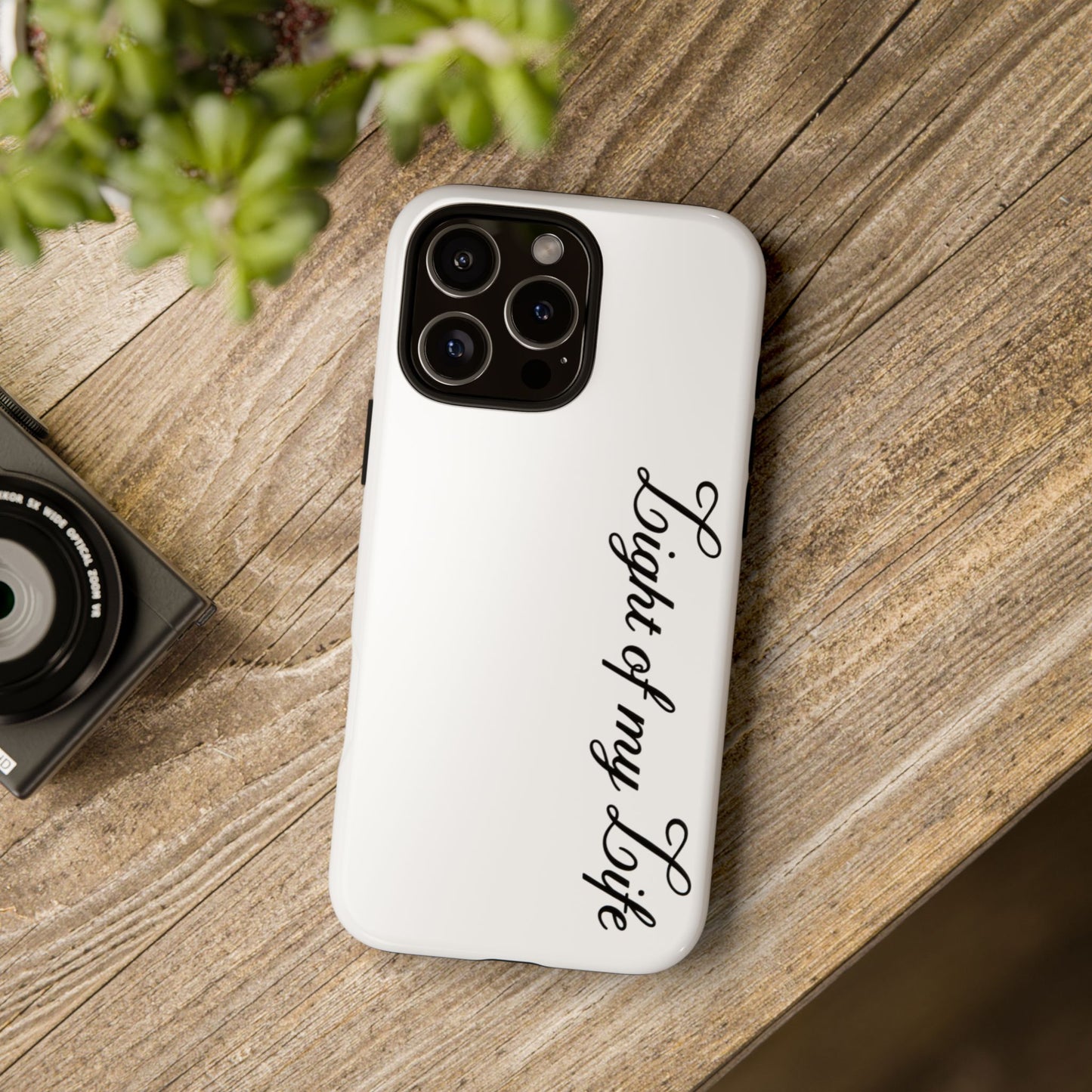 Light if my life white Tough Cases, gifts for Him, her , gift iPhone phone case, thought case 2 layer case