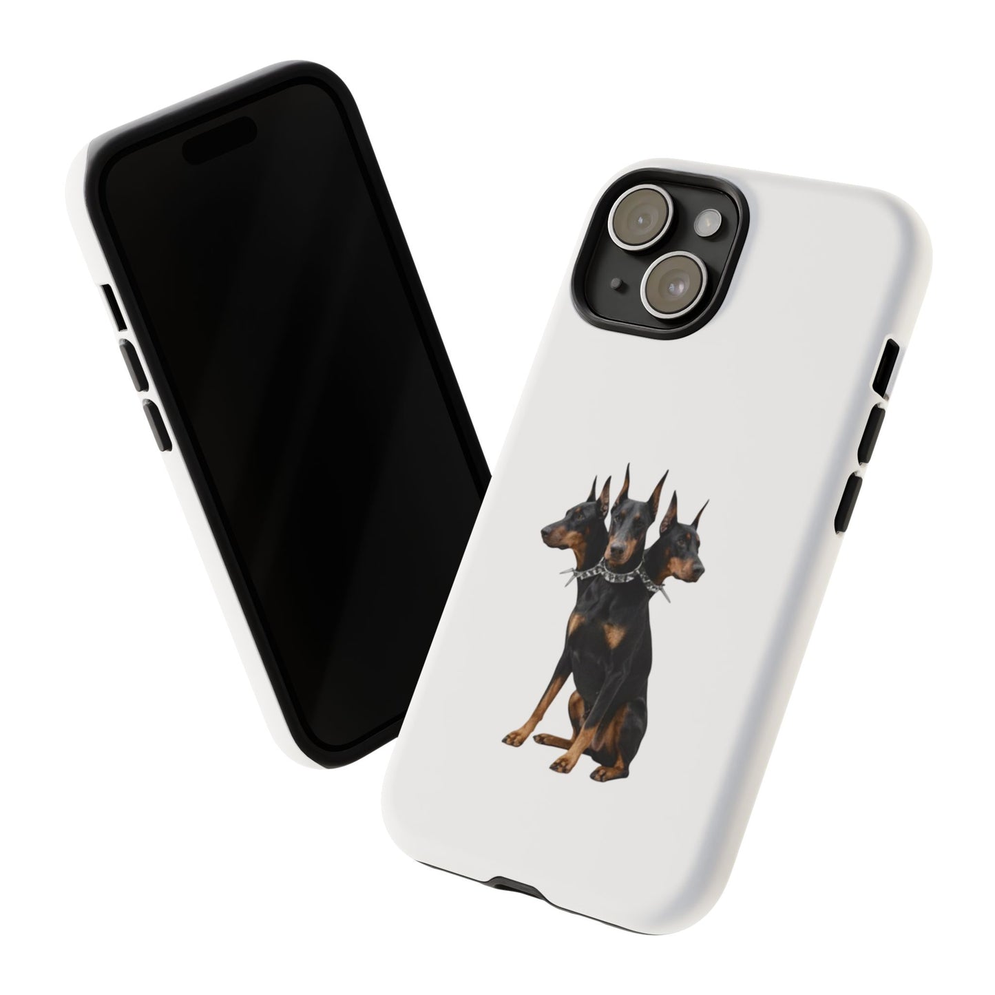 Doberman triple head tough case, Design | Perfect Gift for Dog Lovers, Pet Owners, Animal Enthusiasts, Birthdays, Christmas, Everyday Use