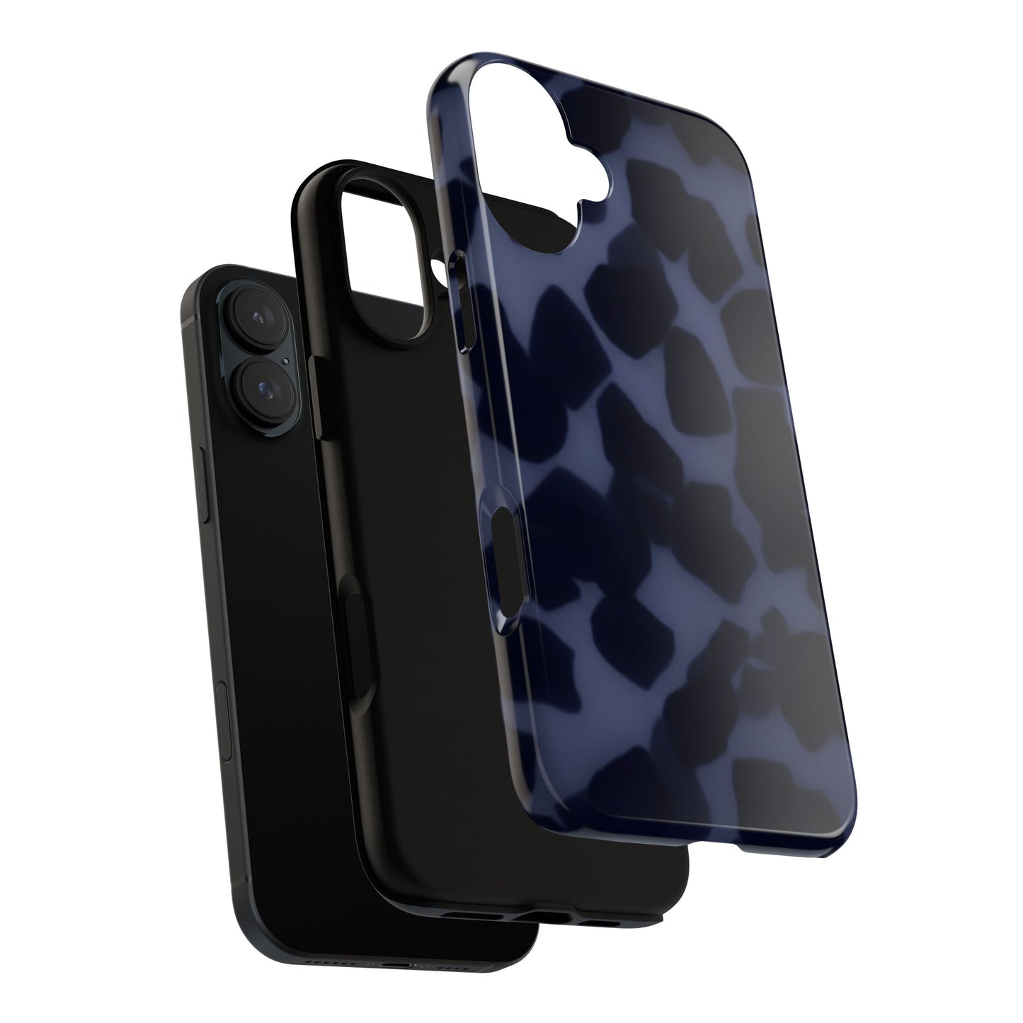 Jumbo Tortoise shell Navy Tuff Phone Case, Tough Cases with Sleek Modern Design for Protection, Gift for Tech Enthusiasts, Perfect for Any Occasion