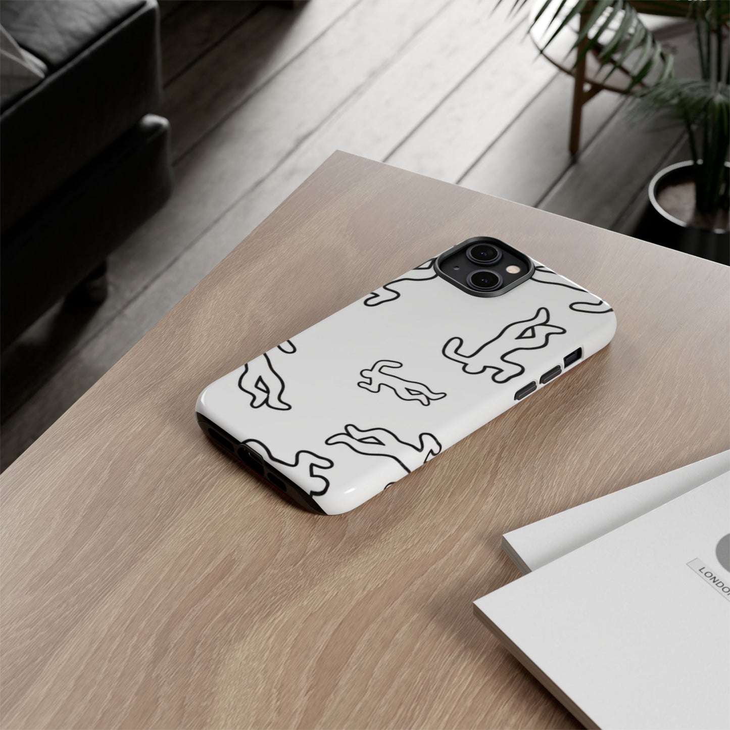 Chalk outline scene  Tough case Protectors, Trendy Cell Phone Cover, Unique Gift for Him or Her, Modern Art Accessory, Fun Design for All [...]