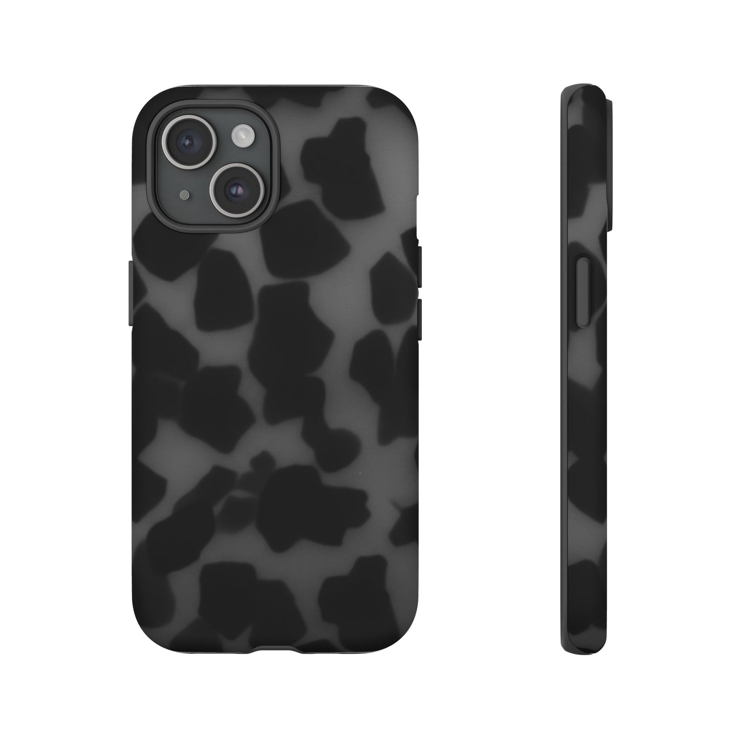 Jumbo tortoise shell Black Stylish Phone Case - Durable Protection, Trendy Design, Gift for Her, Fashion Accessories, Cow Print Phone Cover