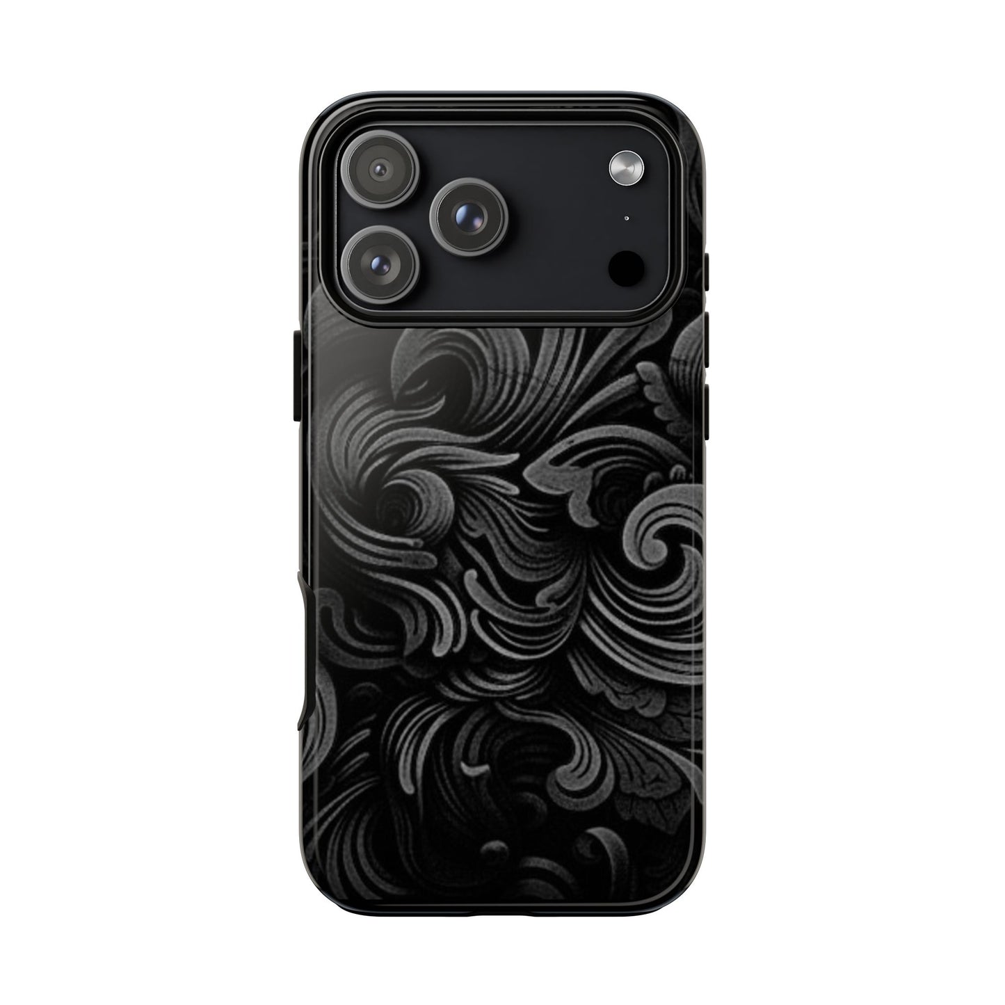 Black fortune Phone Case, Tough Cases, Stylish Phone Cover, Unique Gift for Her, Phone Protection, Floral Design Case